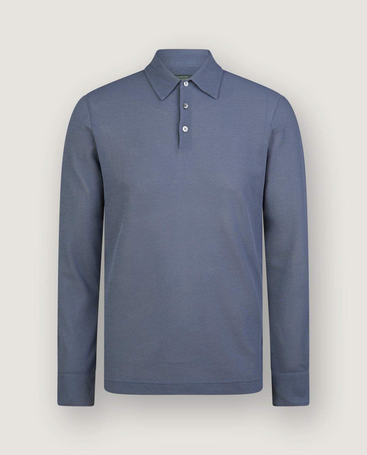 Pique Ice Cotton Polo - Blauw