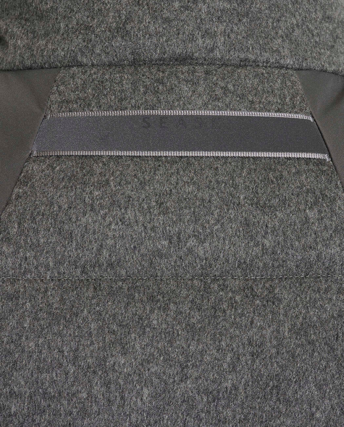 Reversible Feather Vest - Grijs