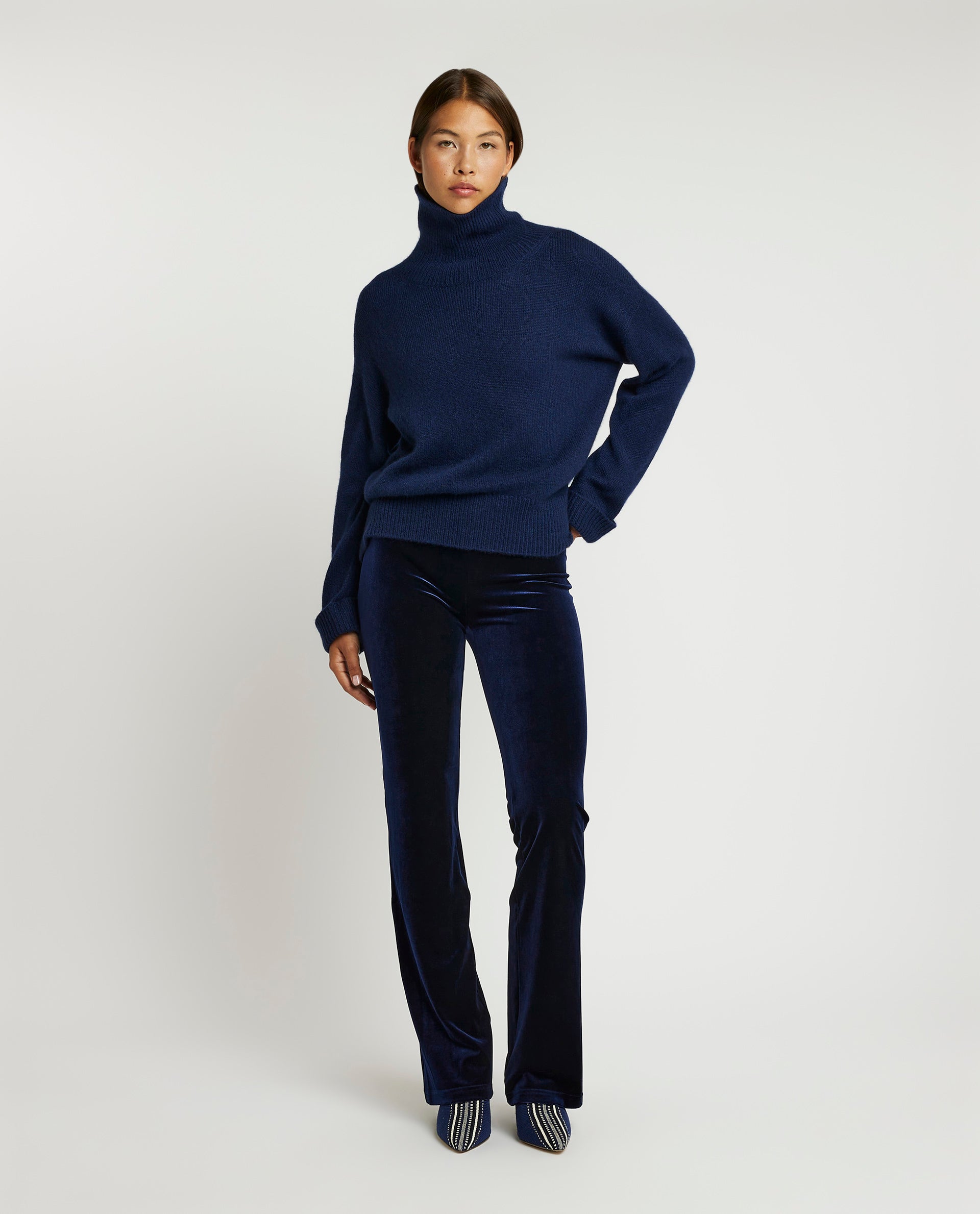 Cashmere-silk sweater