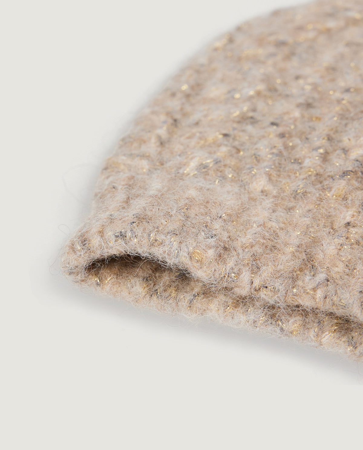 Mélange Alpaca Beanie - Lichtbruin