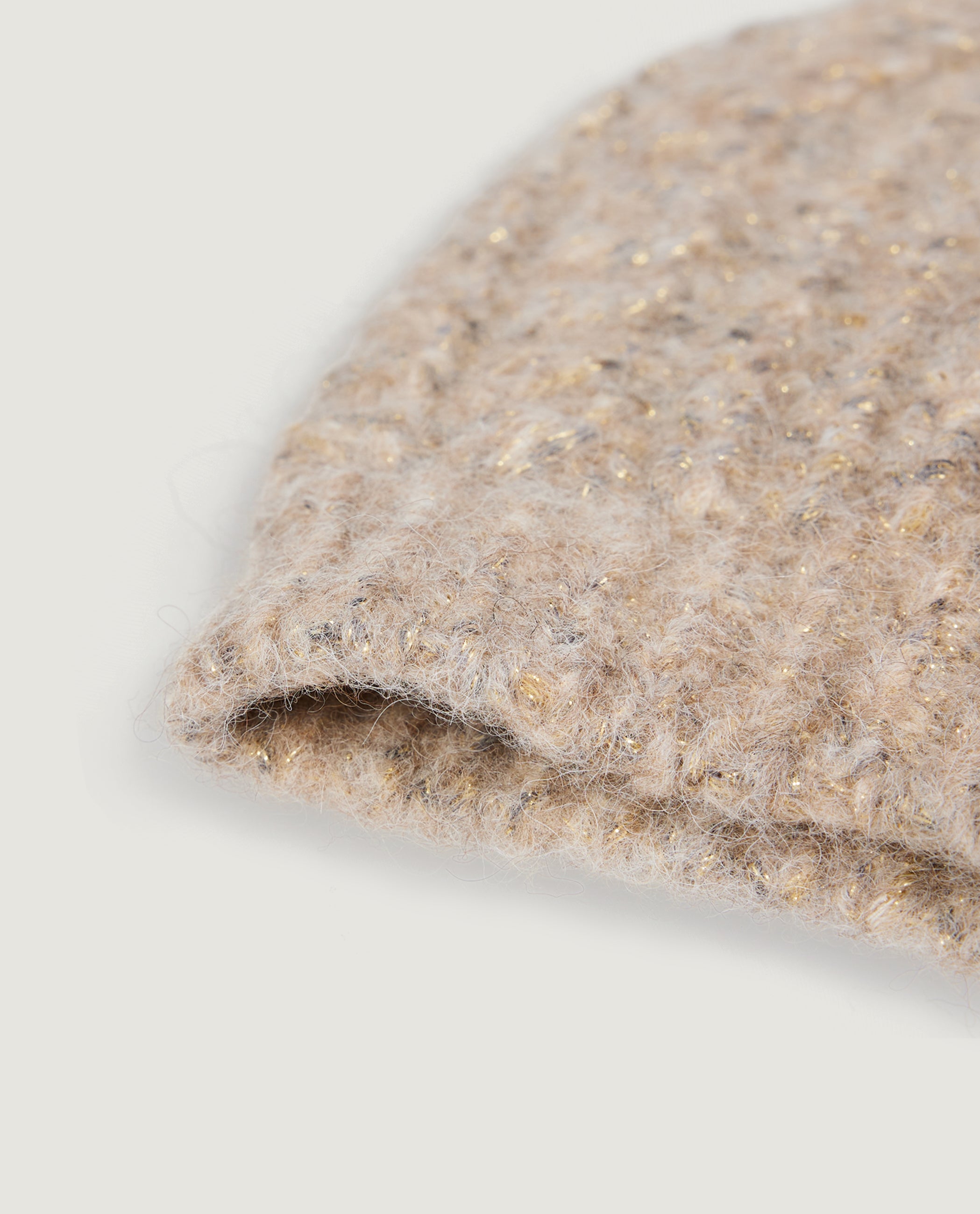 Mélange Alpaca Beanie - Lichtbruin