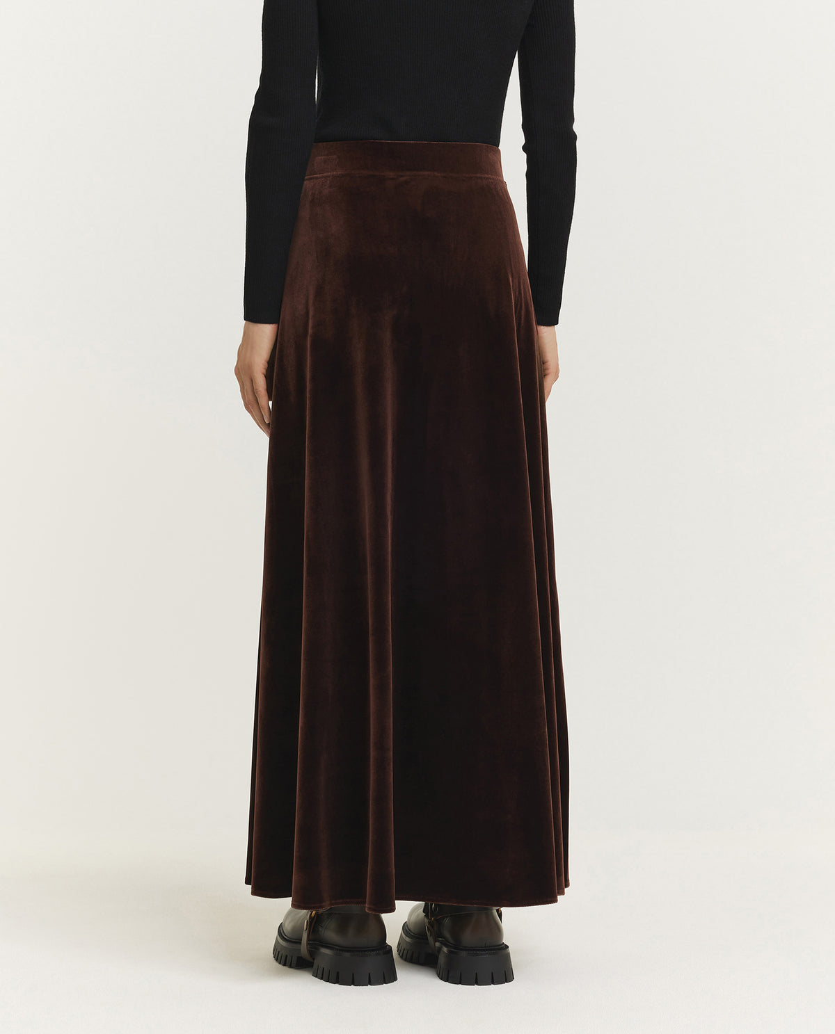 Velvet Maxi Skirt