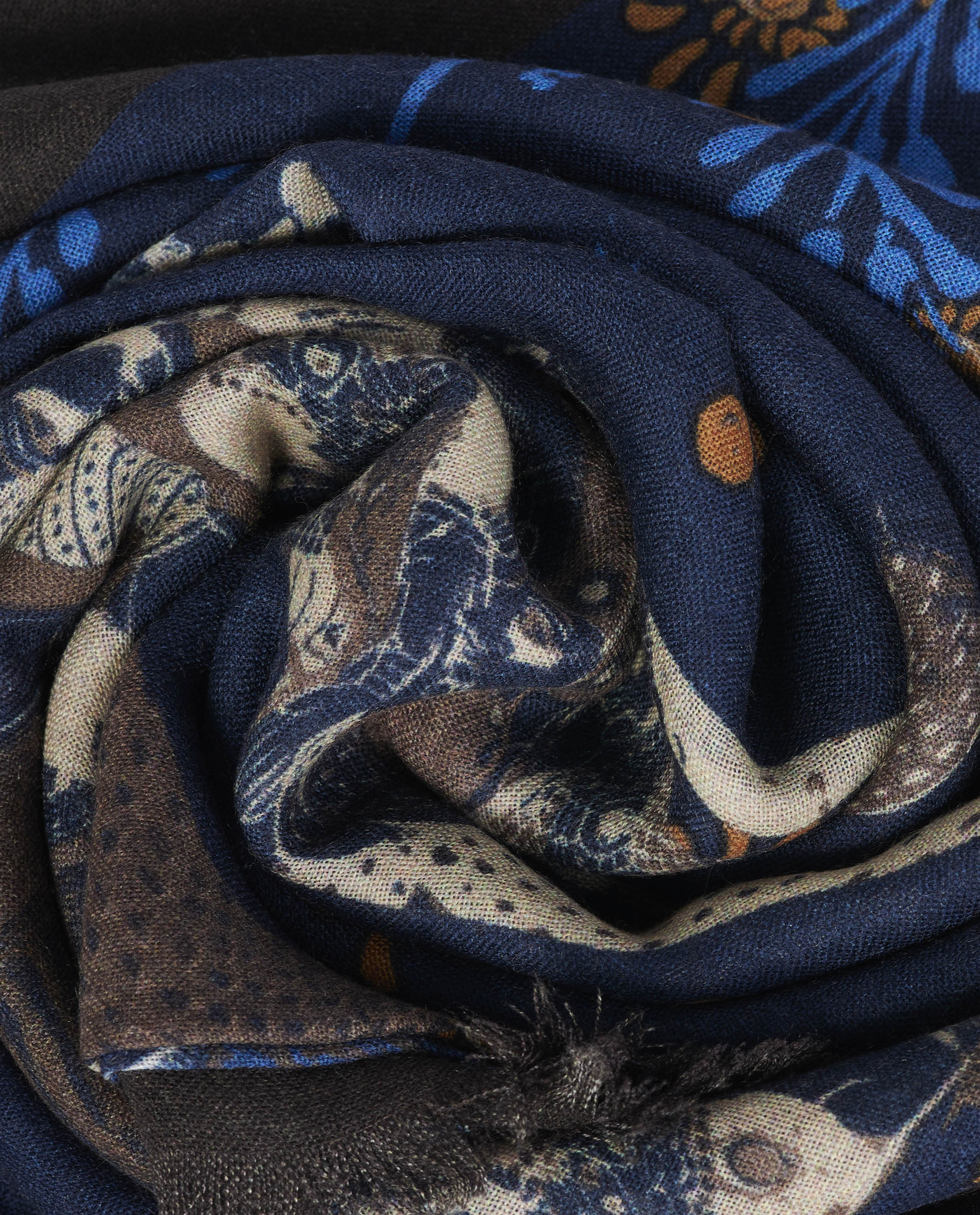 Printed Cashmere Scarf - Bruin