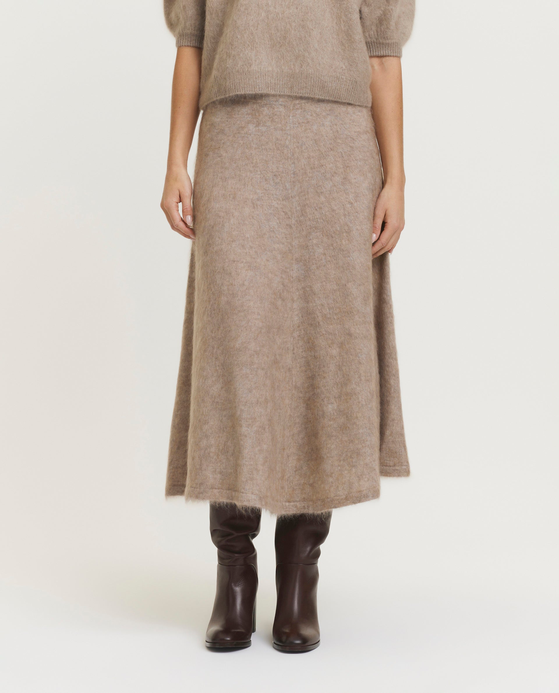 Mohair-blend skirt 