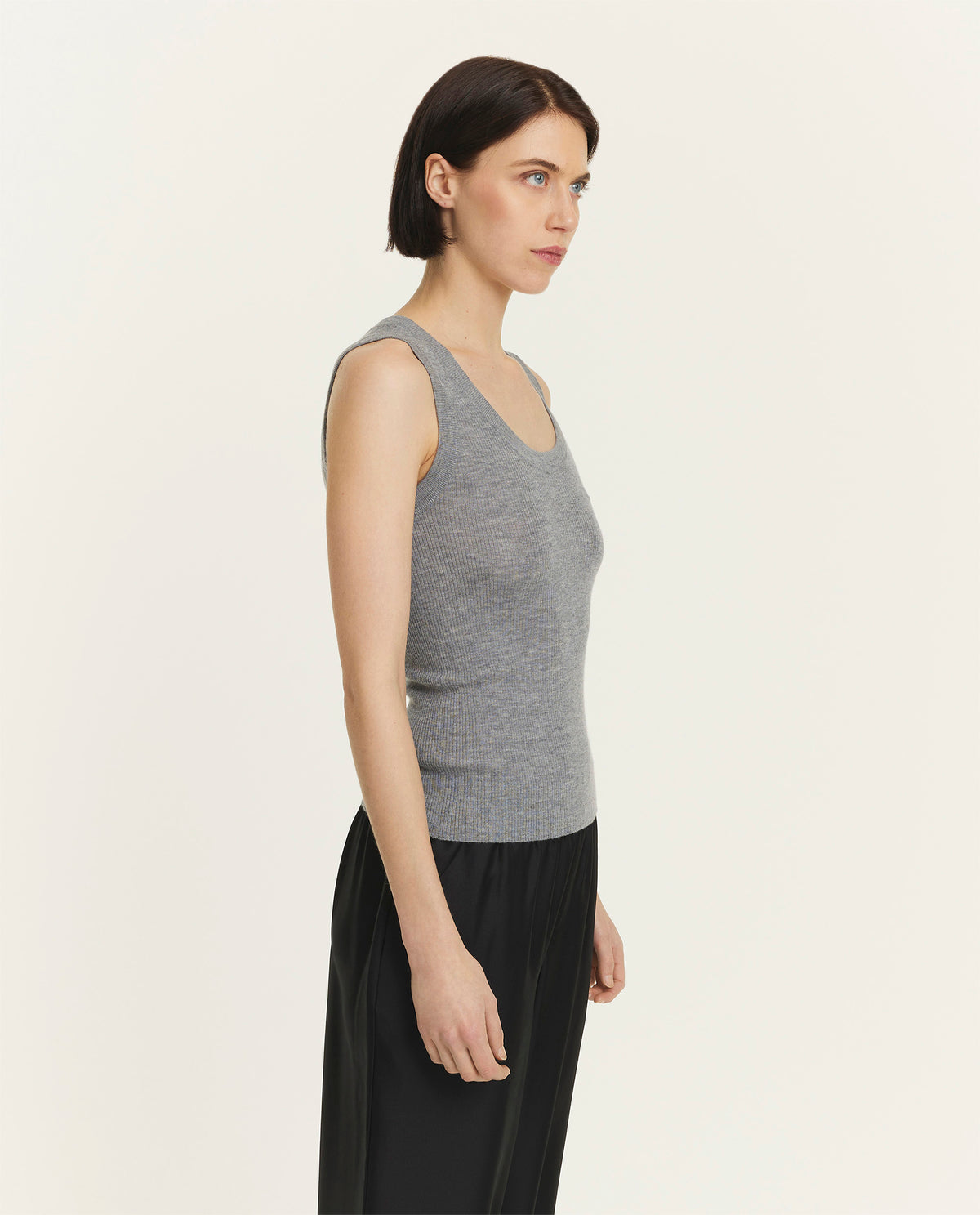 Cotton-cashmere tanktop