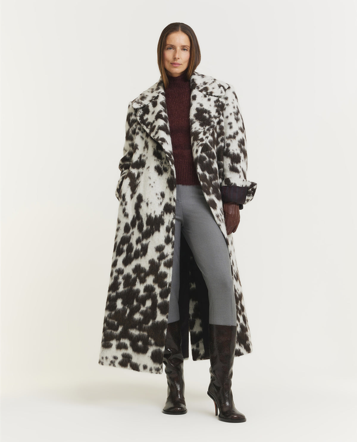 Rafaella Animal Print Overcoat