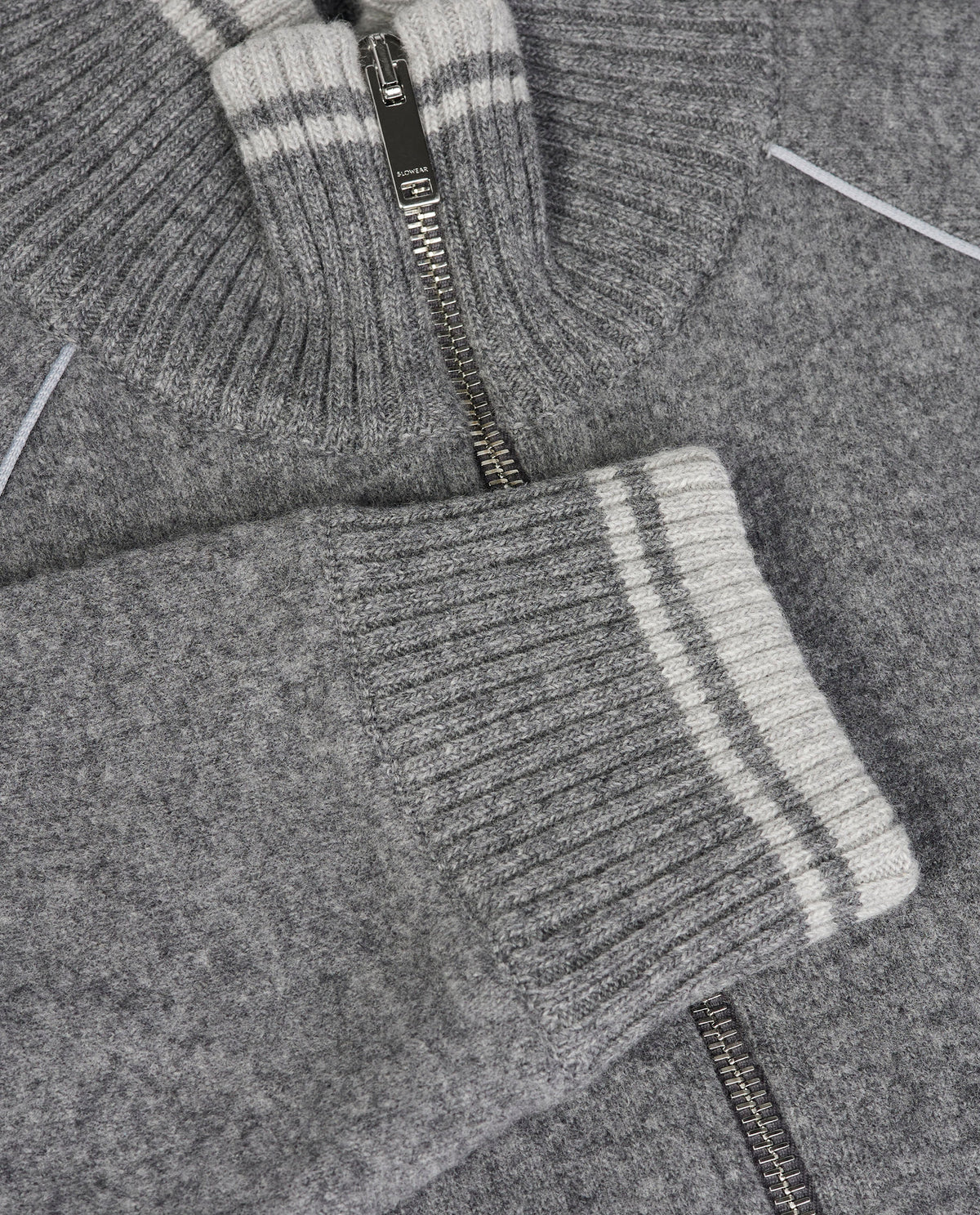 Wool Cashmere Raglan Cardigan