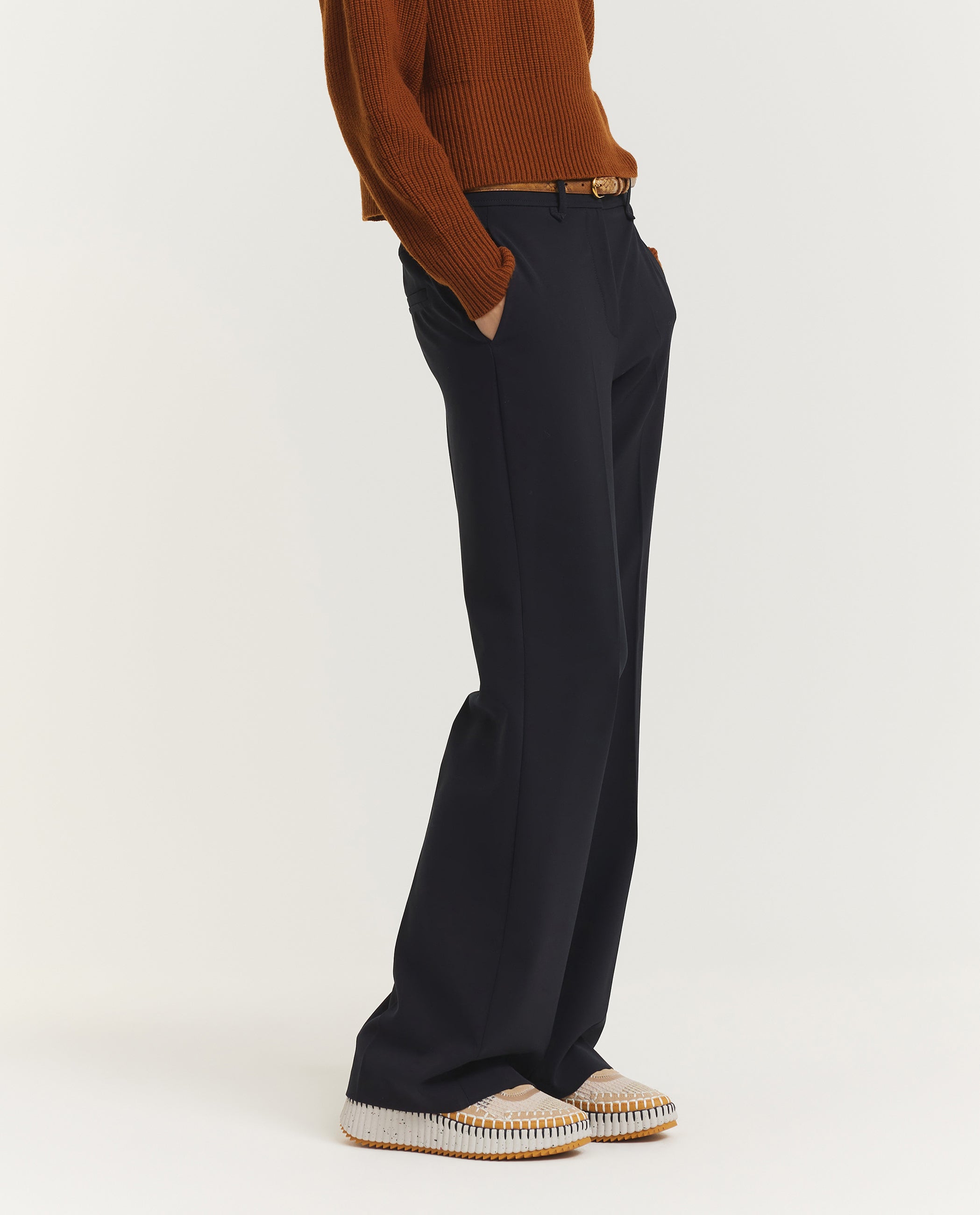 Straight Fit Trousers