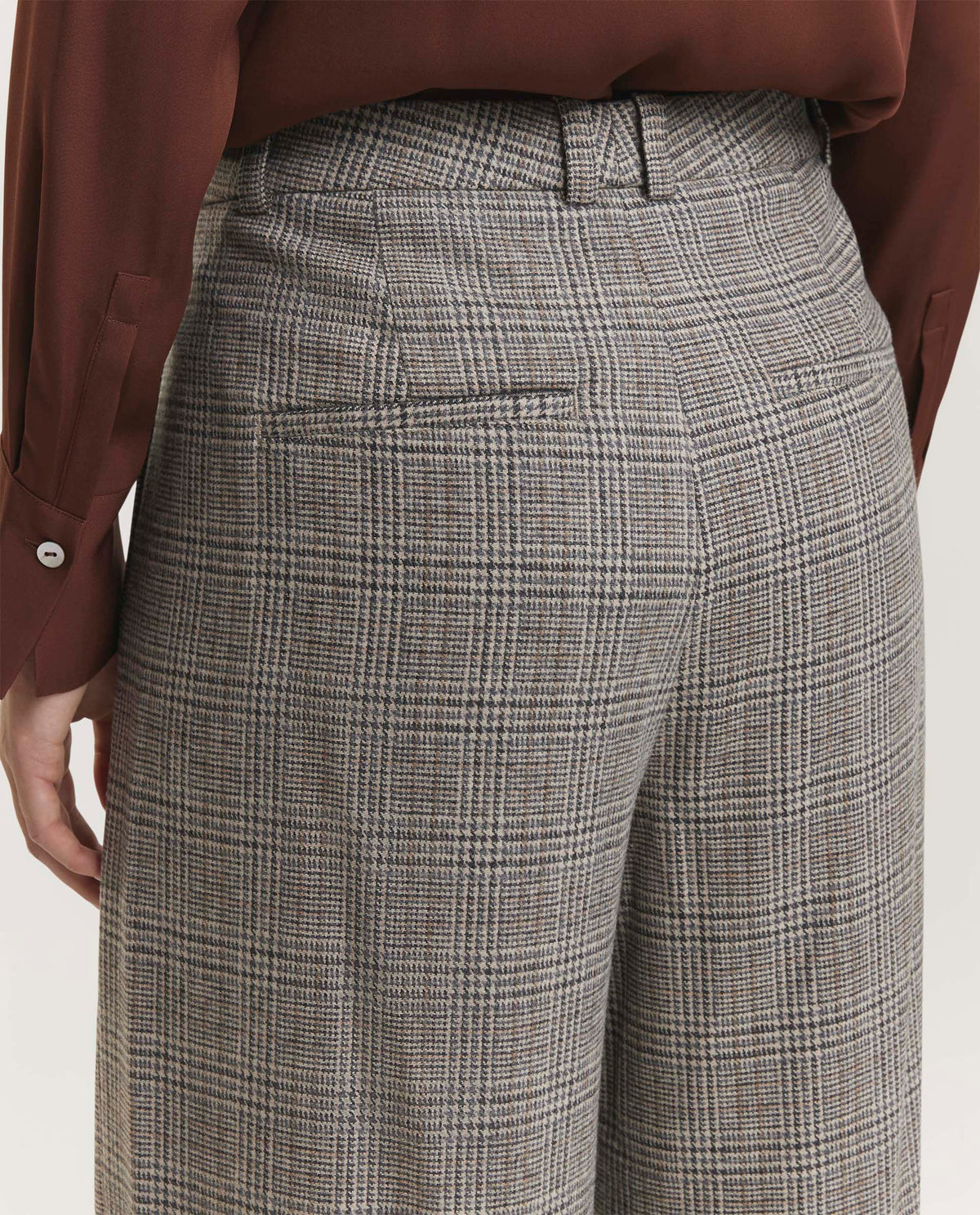 Wool blend trousers