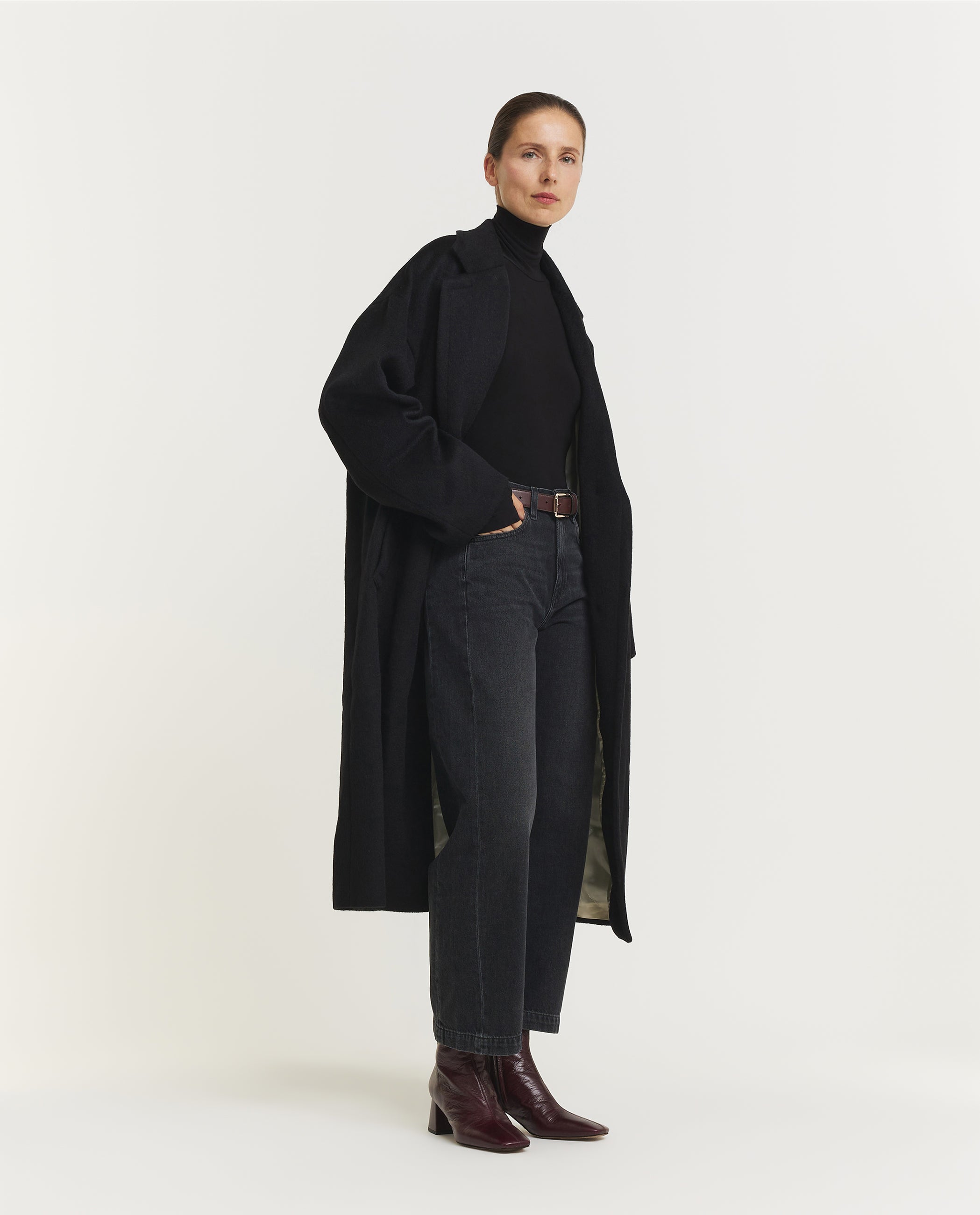 Single Breasted Cocoon Coat