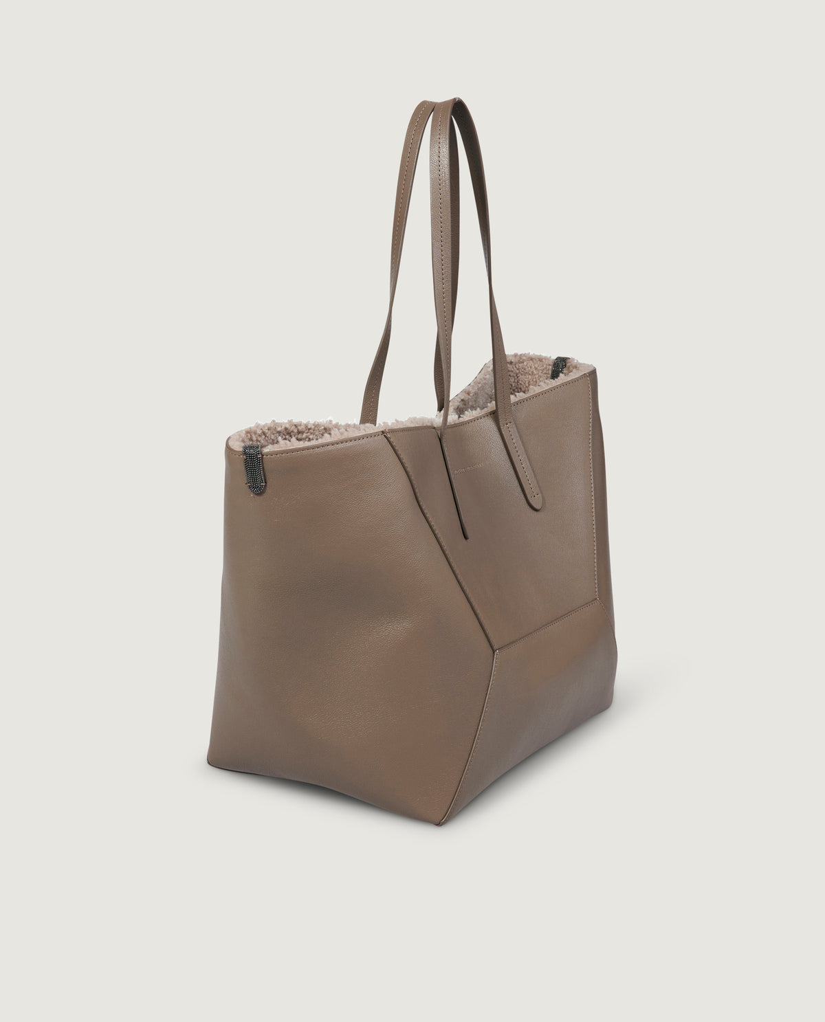 Leather shopper