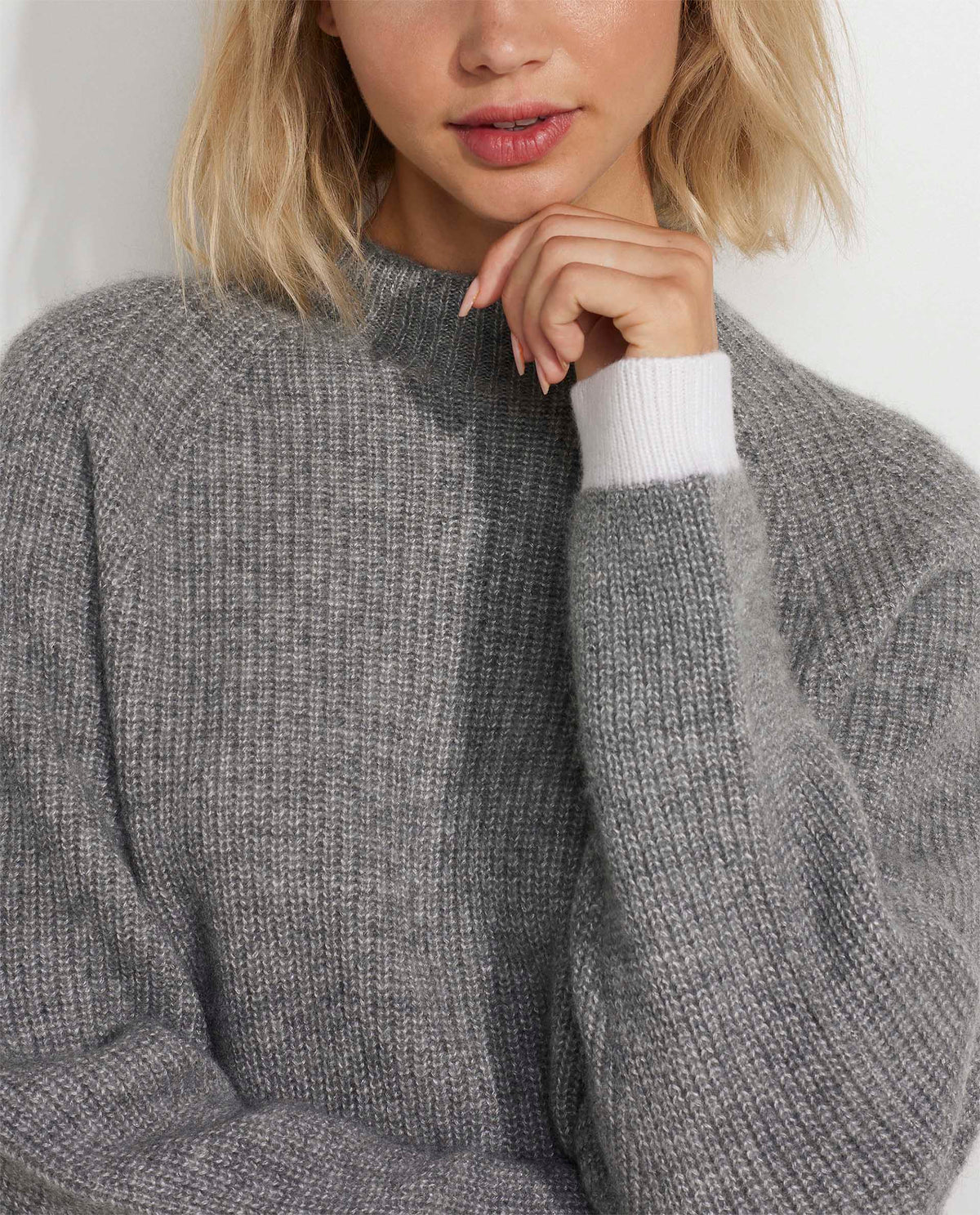 Cashmere-silk sweater