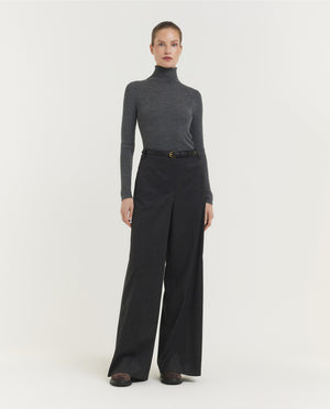 Wide Flared Trousers