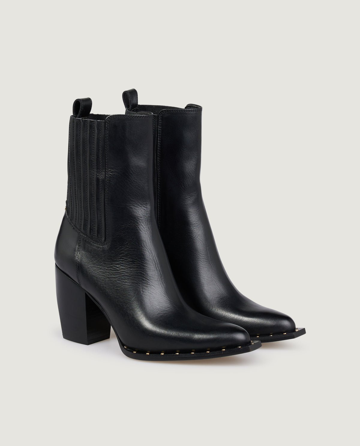Leather Debbie Boots - Zwart