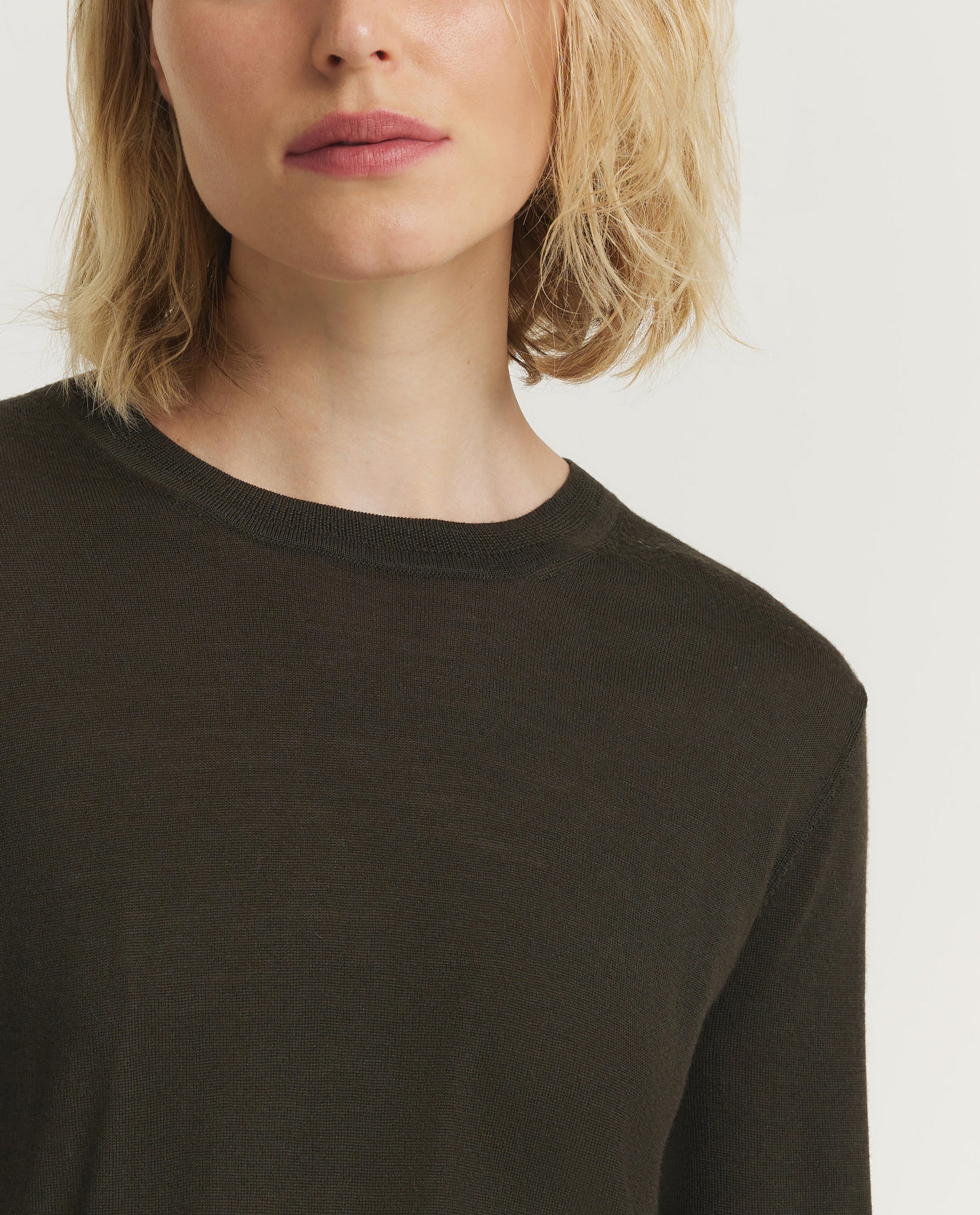 Wool Short Sleeved Sweater 