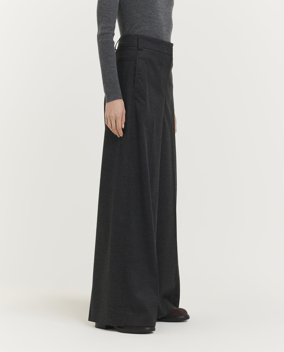 Wide Flared Trousers
