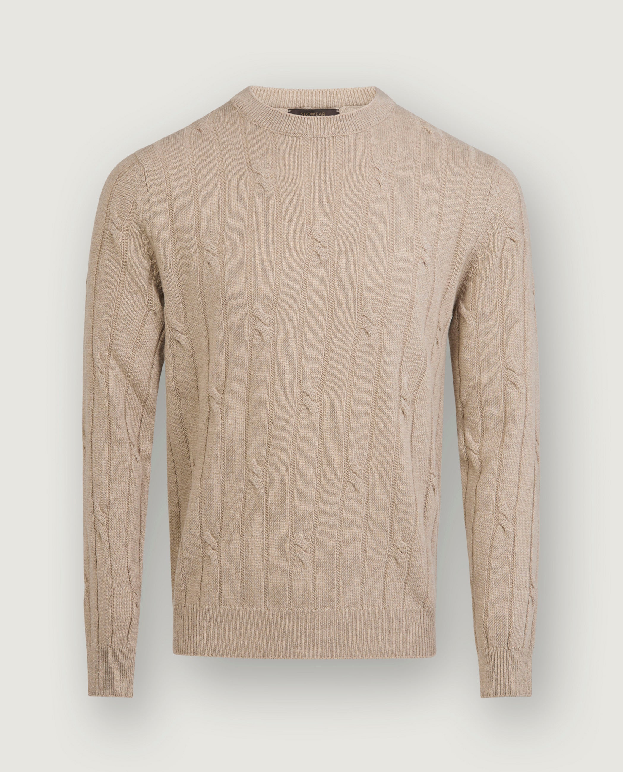 Wool Cashmere Cable Jersey