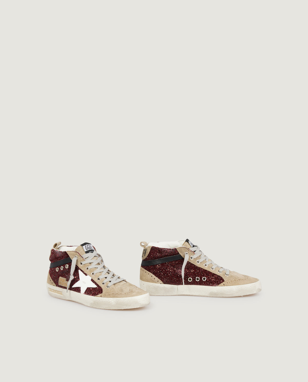 Mid Star Glitter Sneakers - Rood