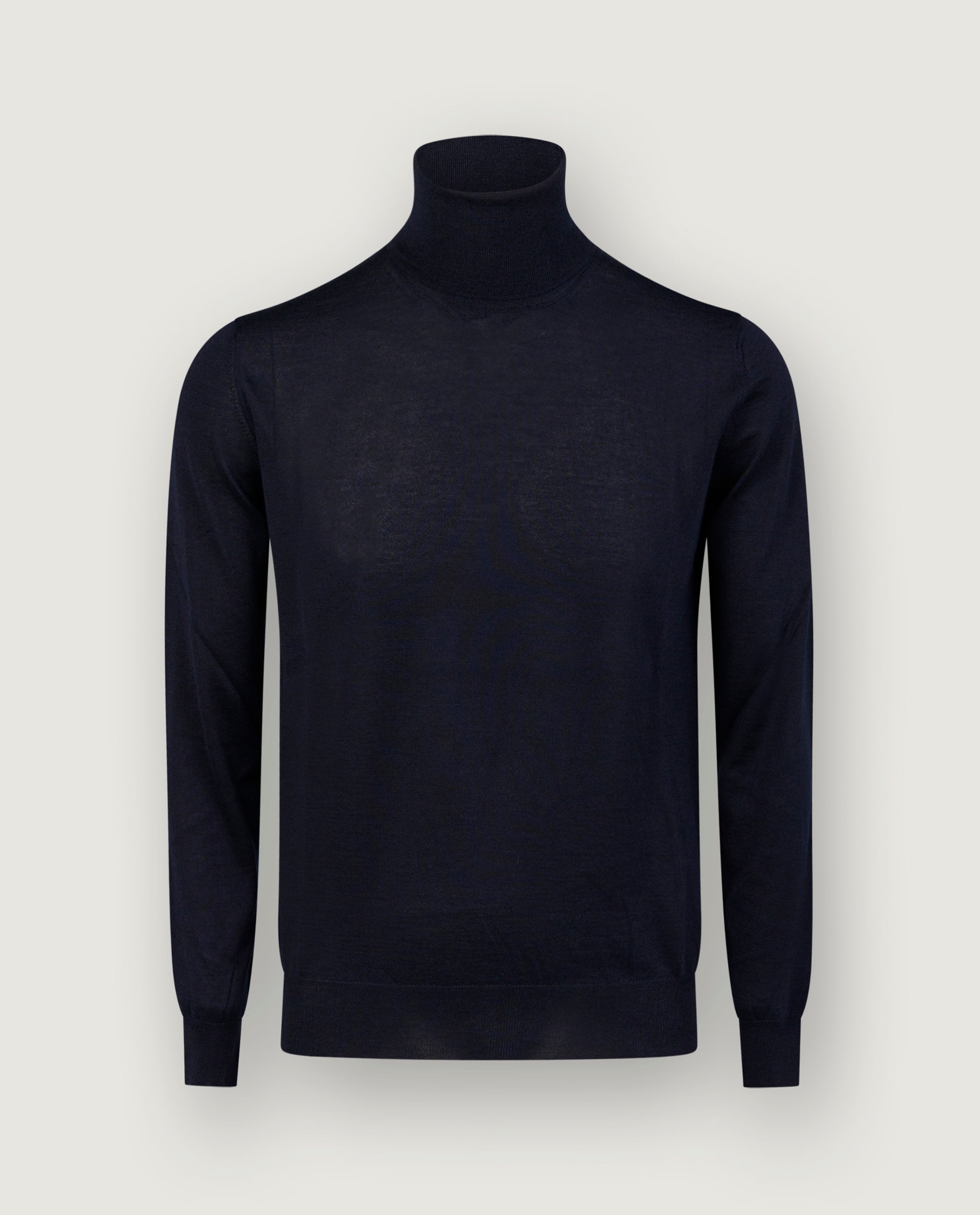 Cashmere Zijden Coltrui - Donkerblauw