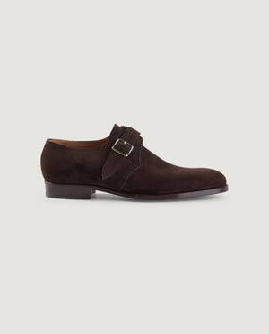 Suede Monk-Strap Shoes