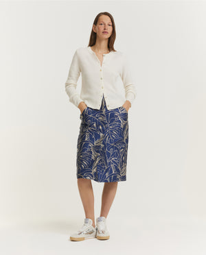 Printed Pencil Skirt