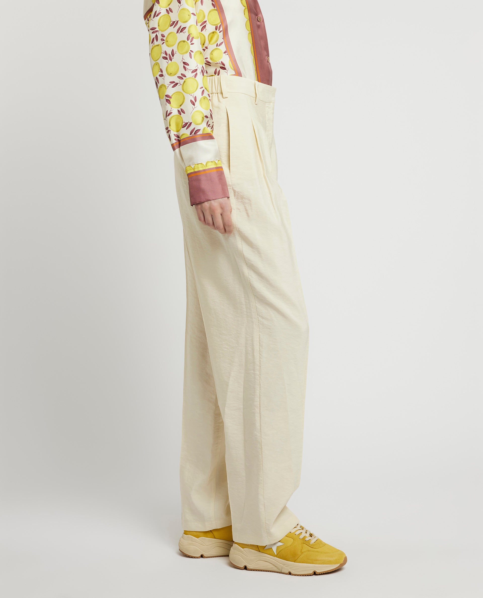 Zijde-mix pantalon