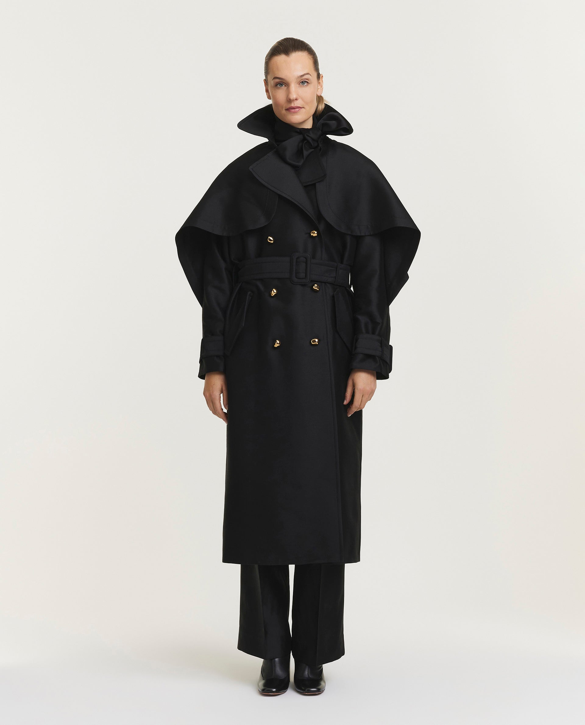 Wollen trenchcoat