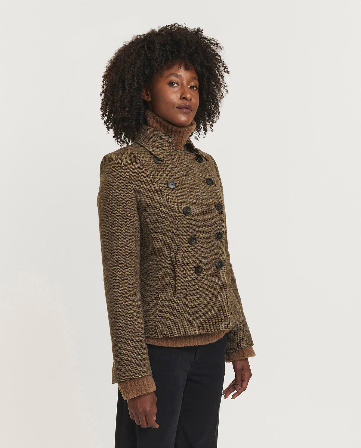 Wool double-breasted blazer