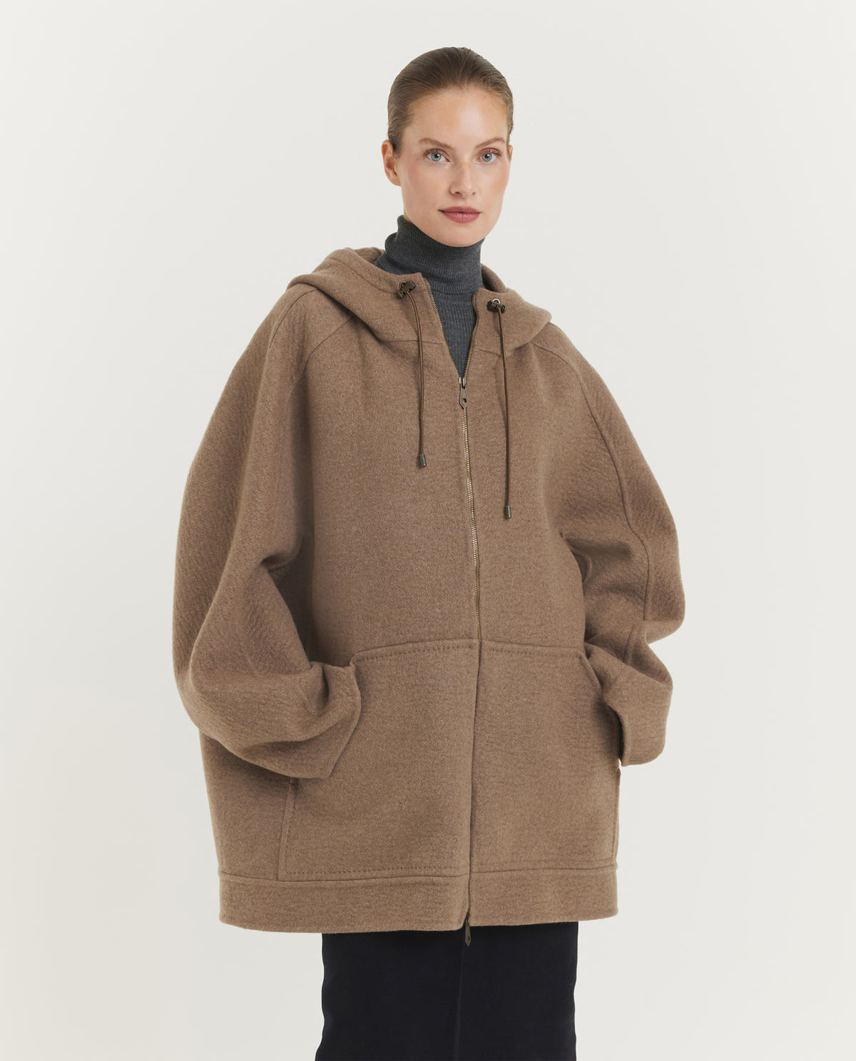 Cashmere Gradi Sweatshirt Coat
