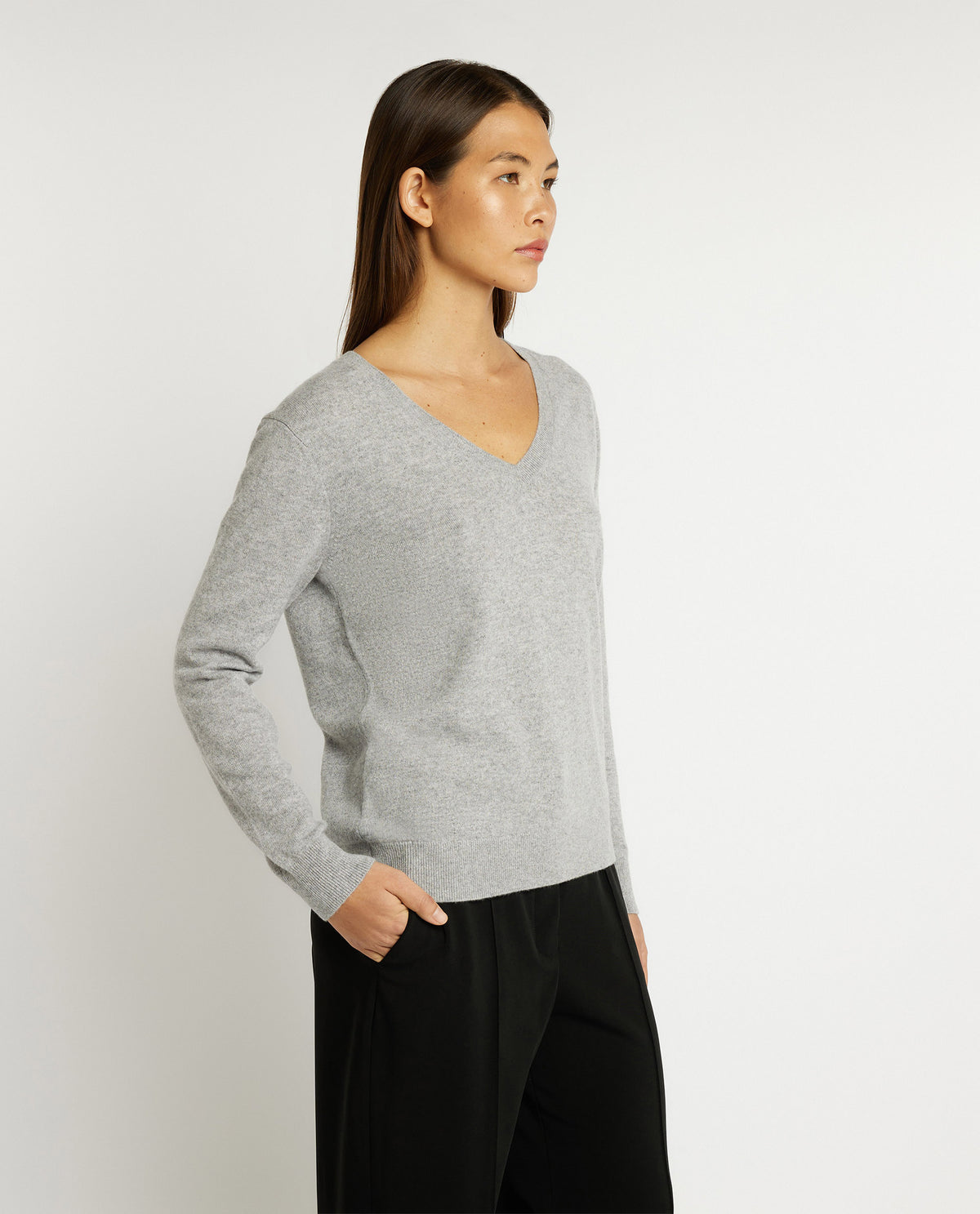 Cashmere V-neck sweater