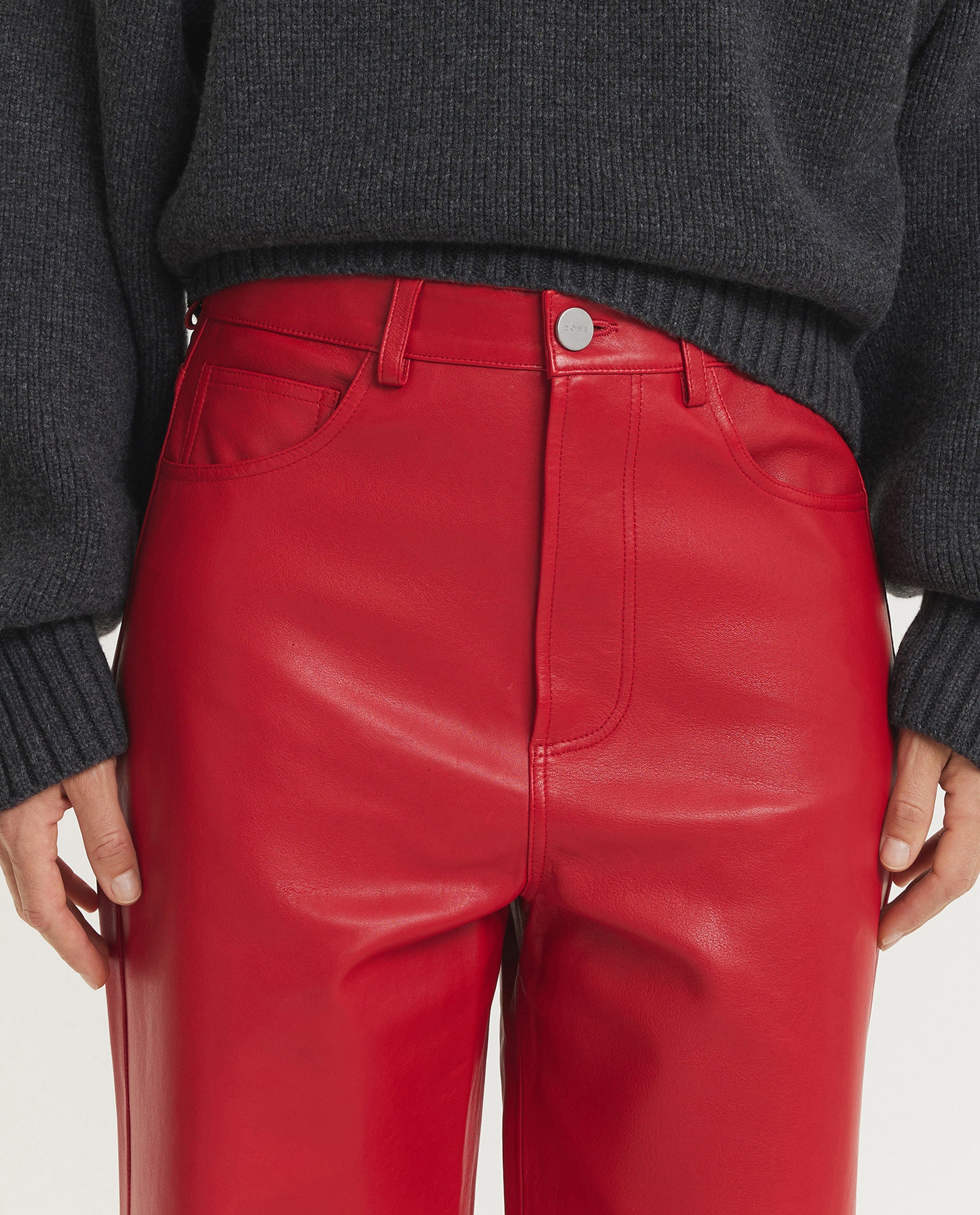 Baggy Leather Trousers