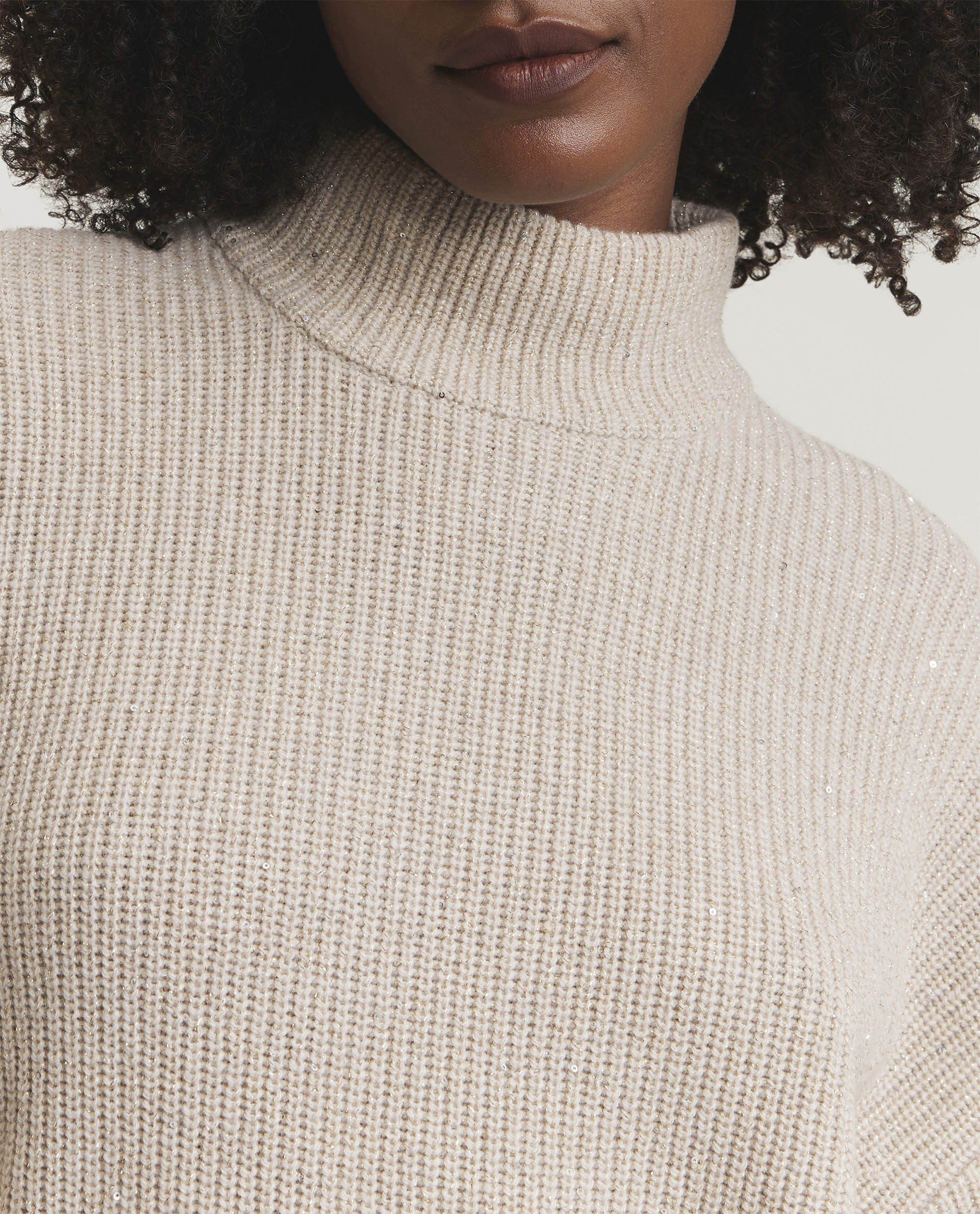 Wool turtleneck sweater