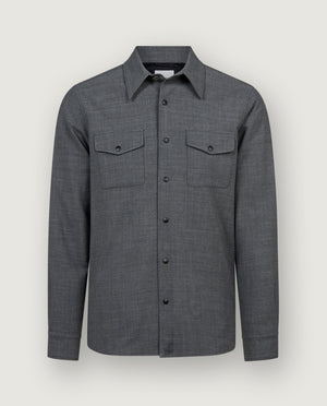 Wol Mix Camicia 13 - Grijs