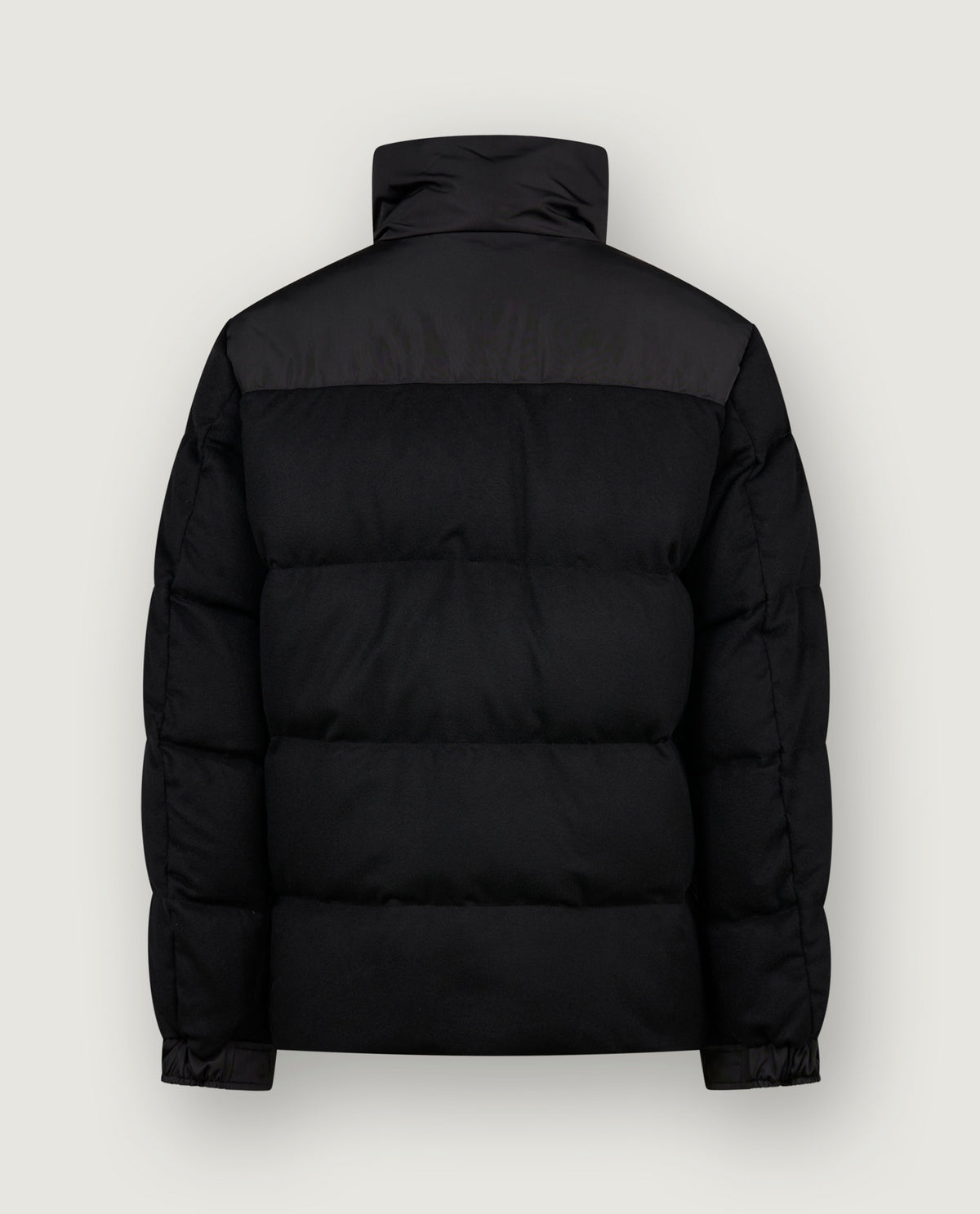 Cashmere Puffer Jas - Zwart