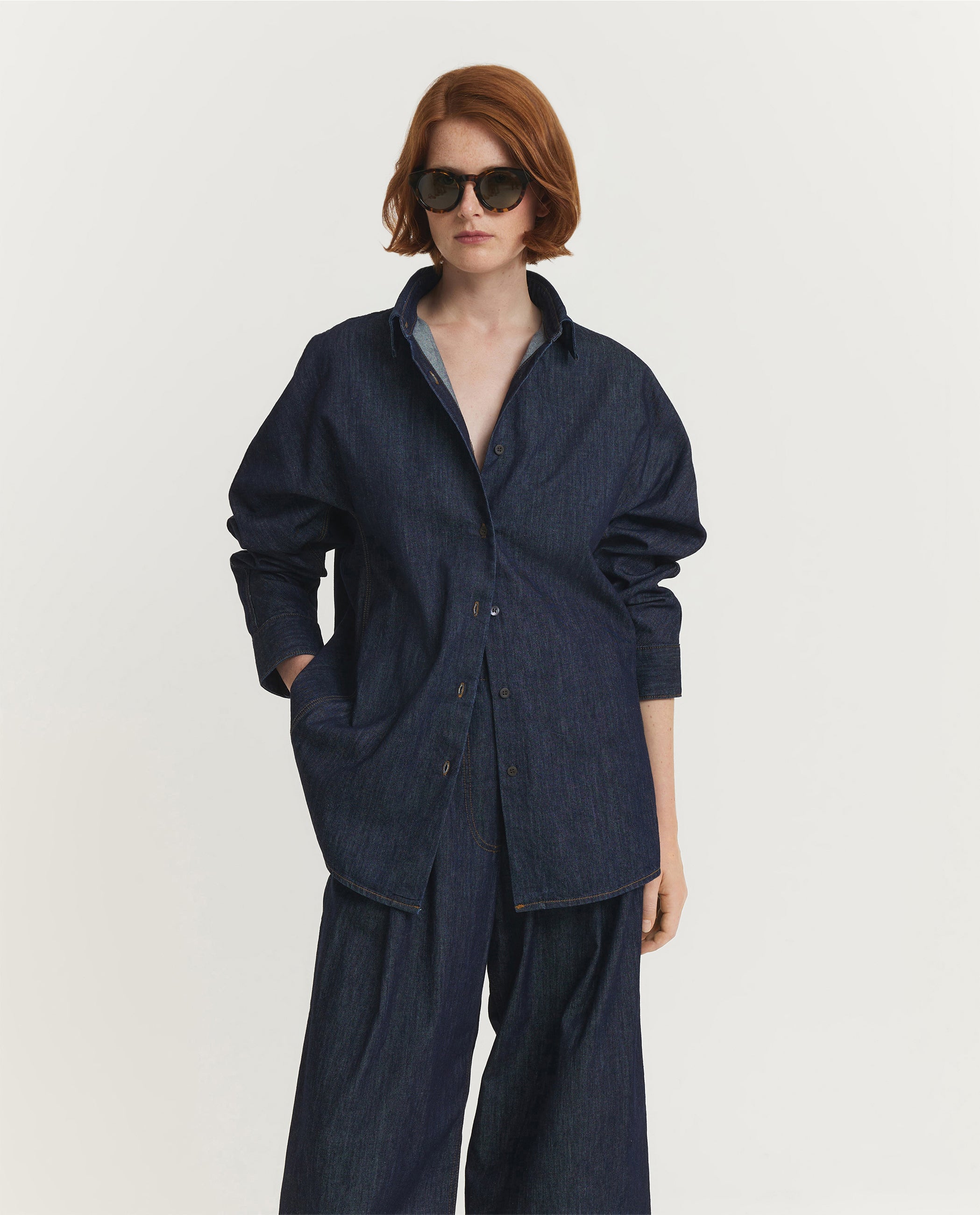 Wide Casio Denim Shirt