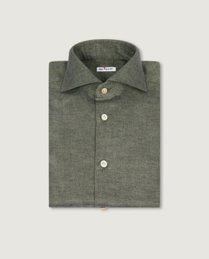 Flannel Visgraat Shirt - Groen