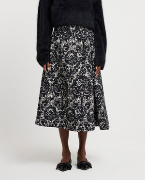 Midi rok met print