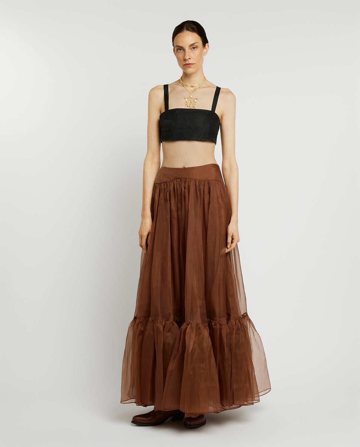 Volumineuze maxi rok