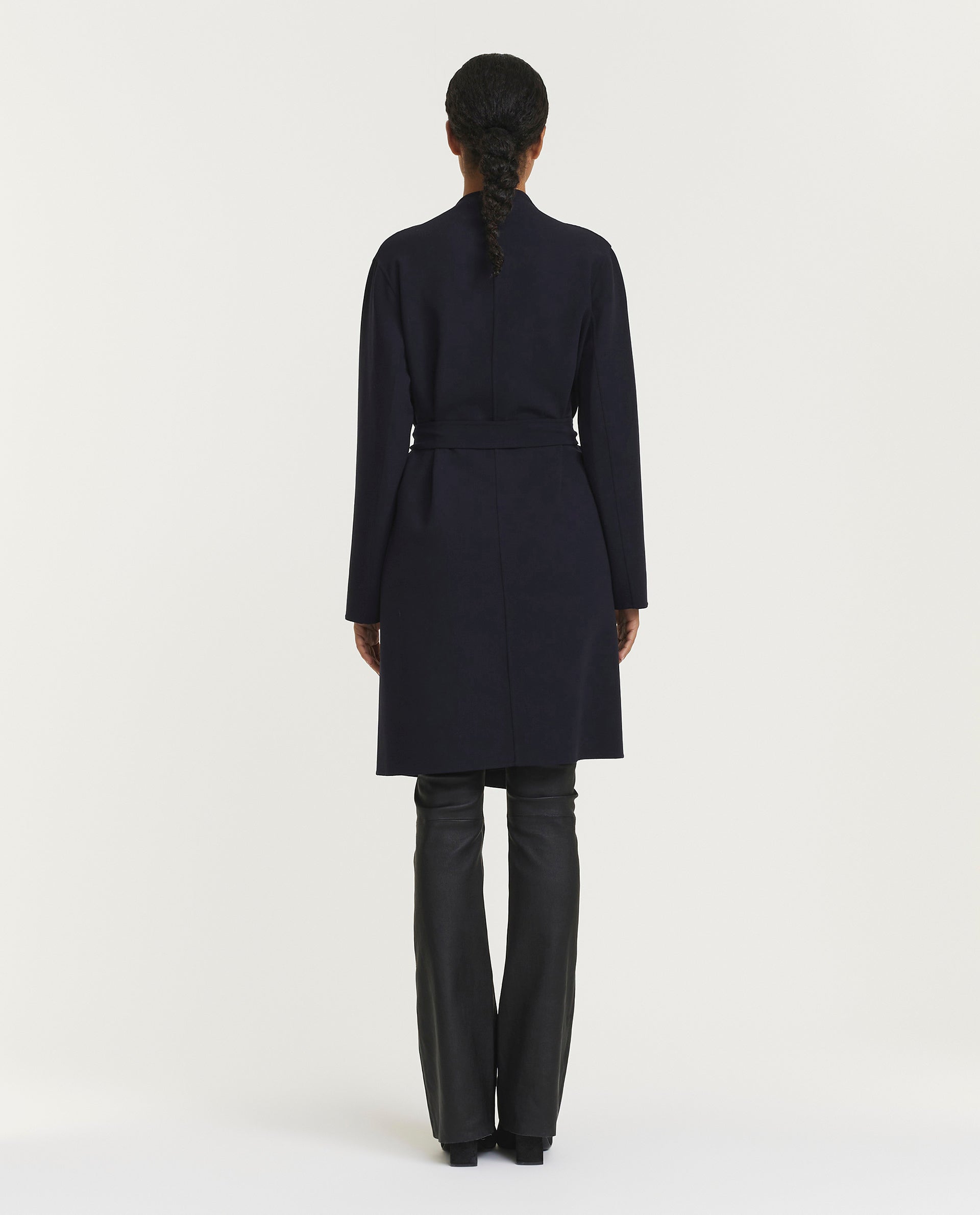 Stretch wool coat