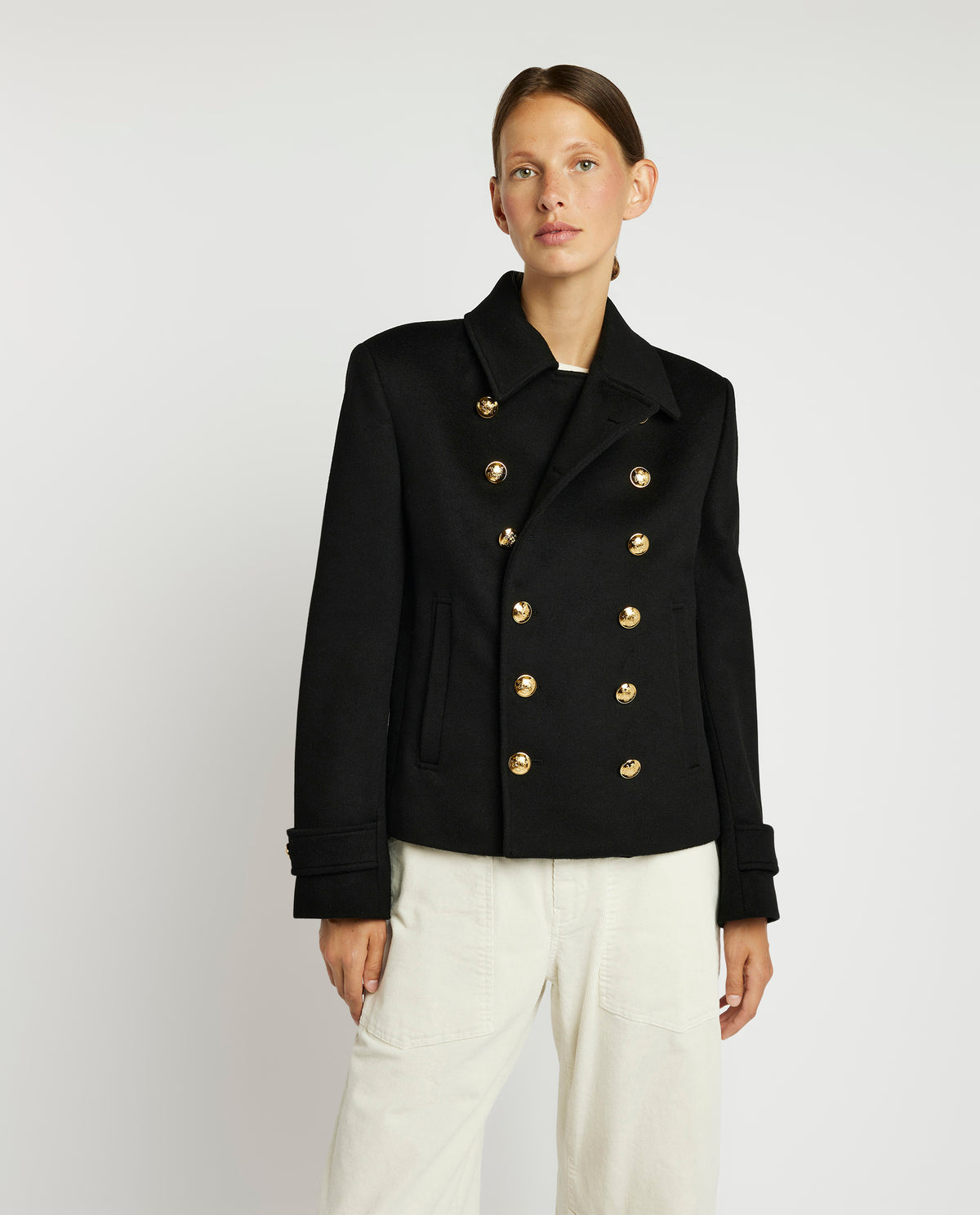 Short wool coat