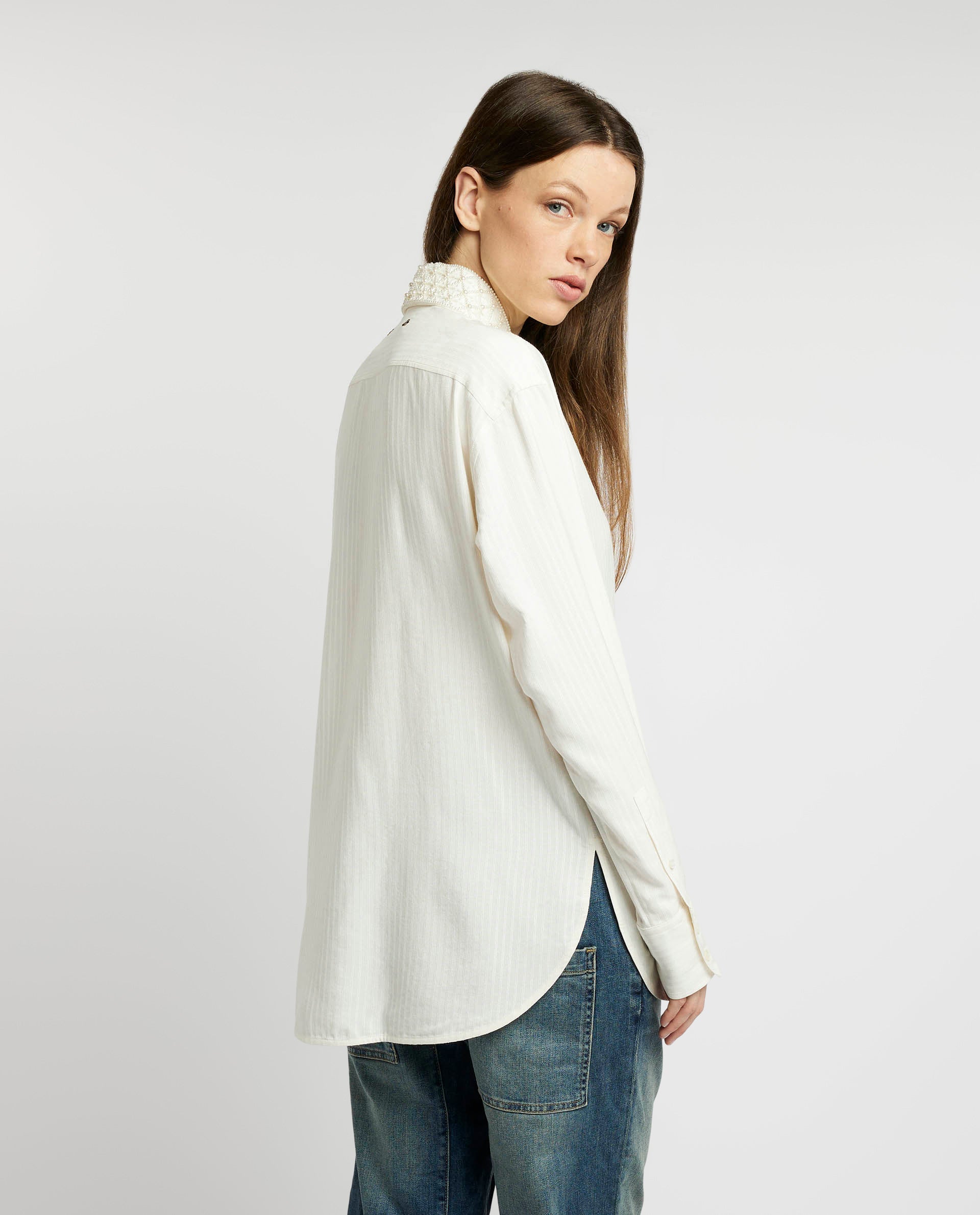 Cotton-silk blouse