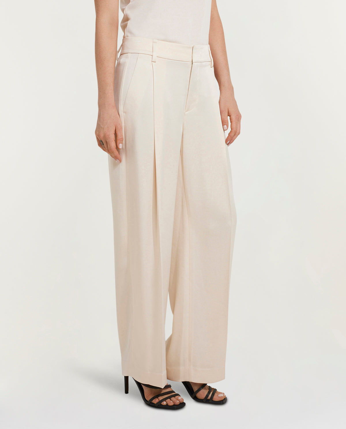 Satin trousers