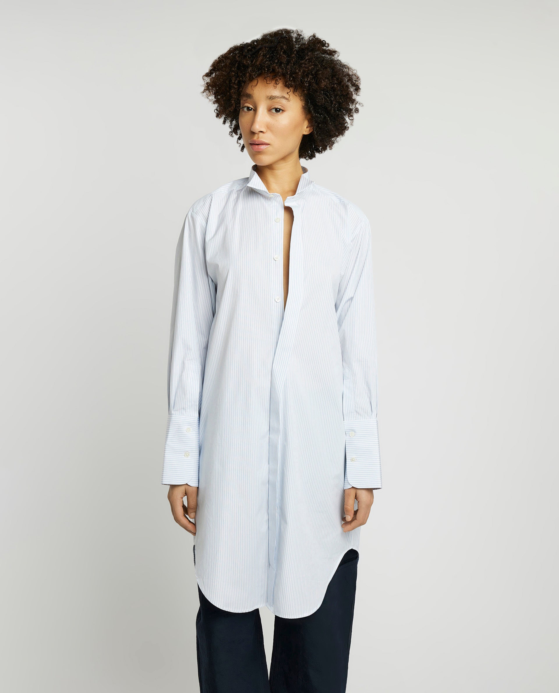 Cotton shirt dress