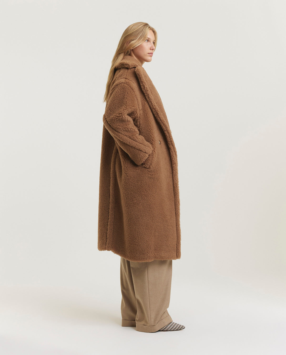 Oversized wool coat