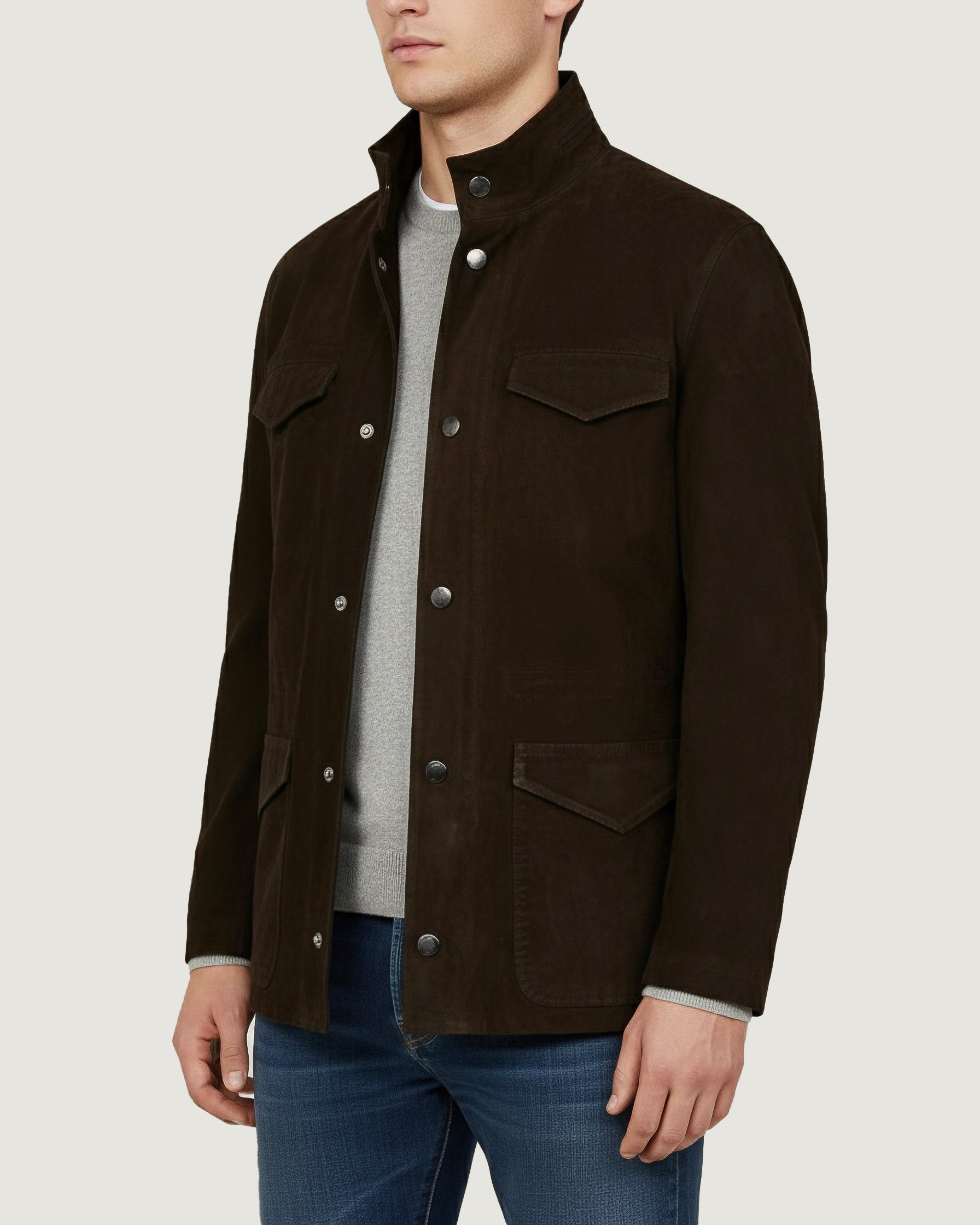 Nubuck Fieldjacket - Bruin