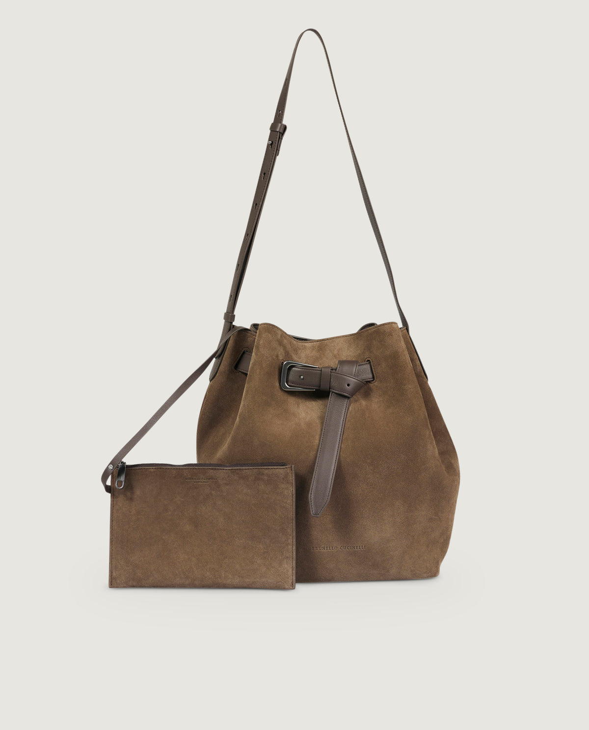 Leather bucketbag