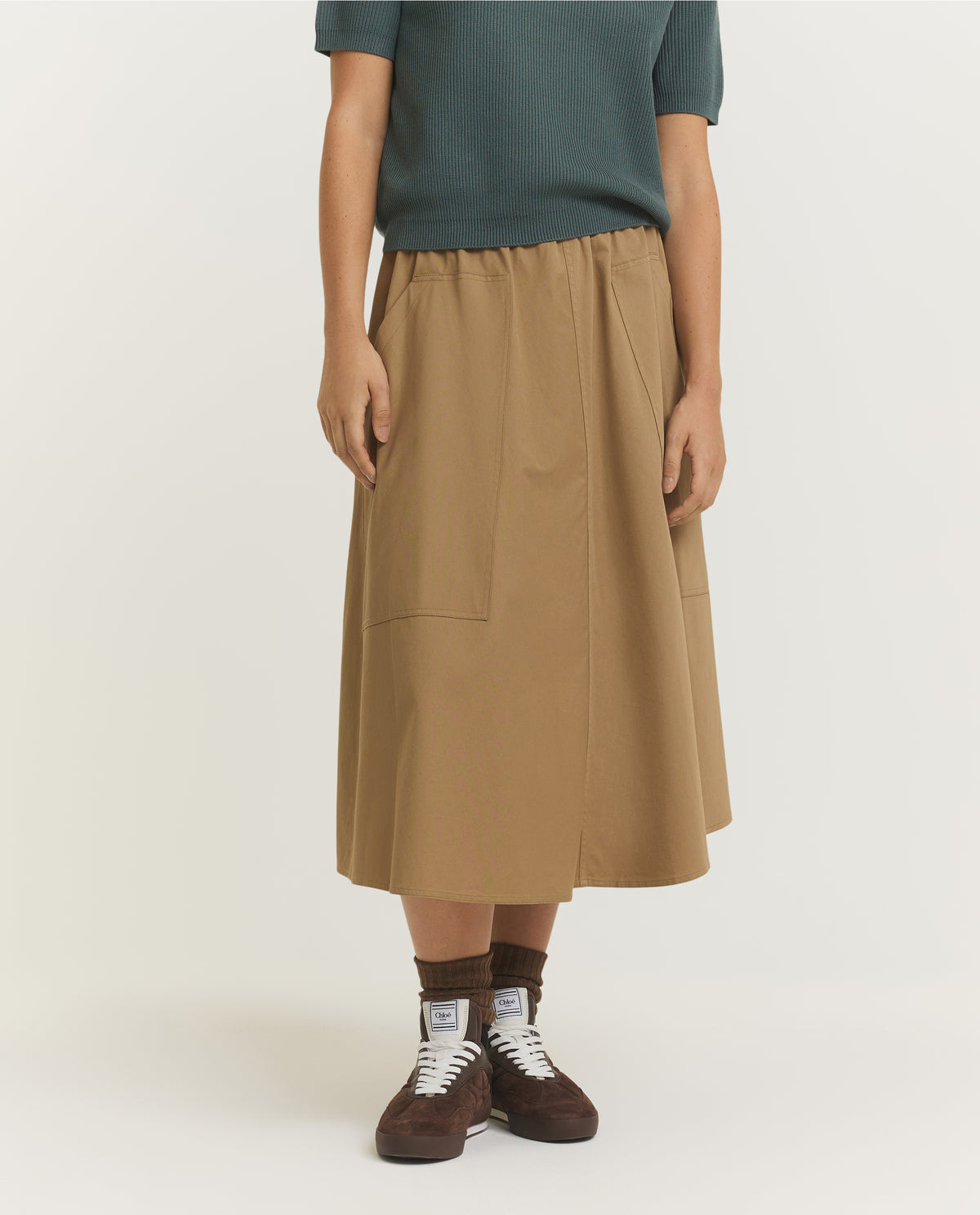 Katoenen Rok - Lichtbruin