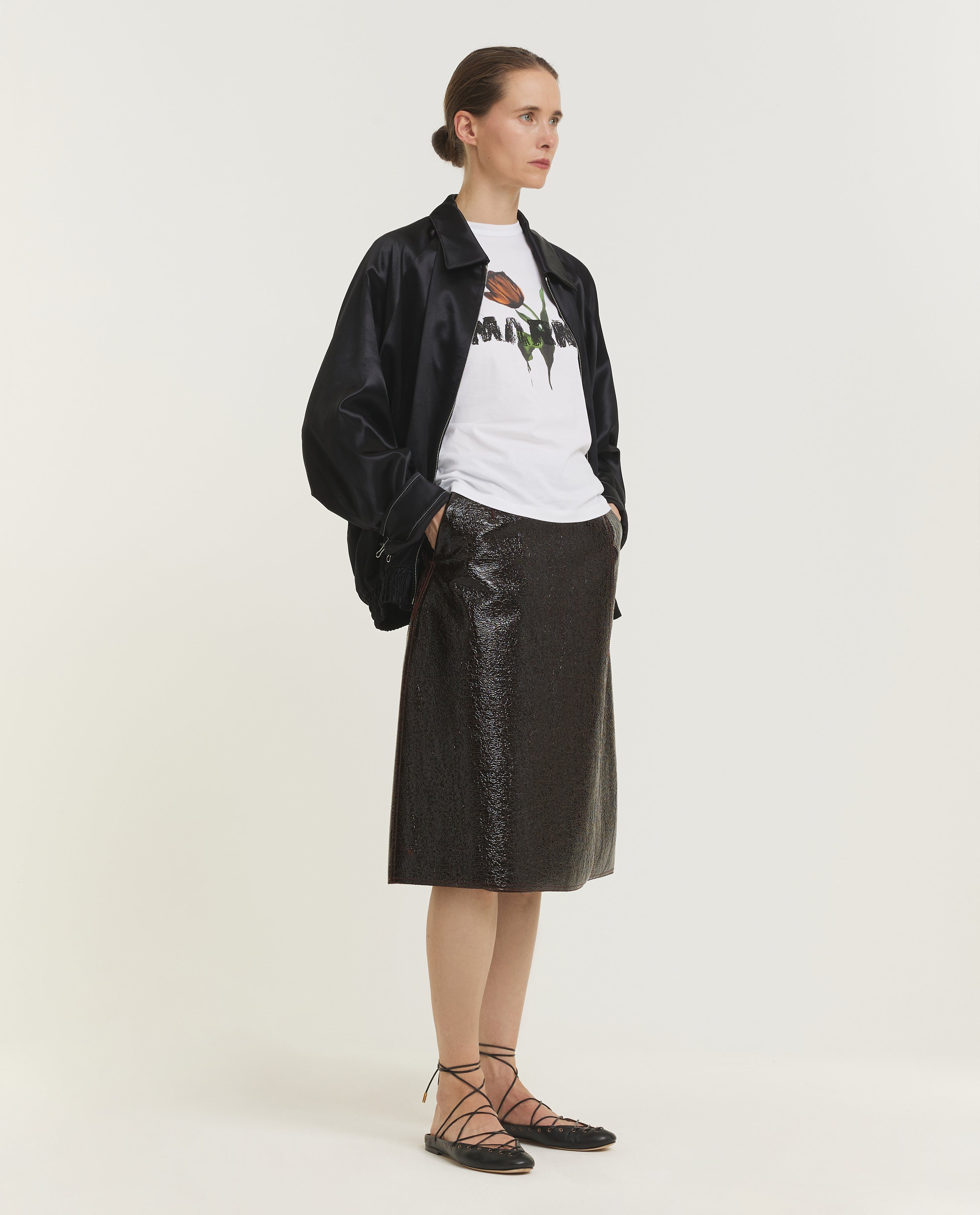 Jersey Katoenen T-Shirt - Wit