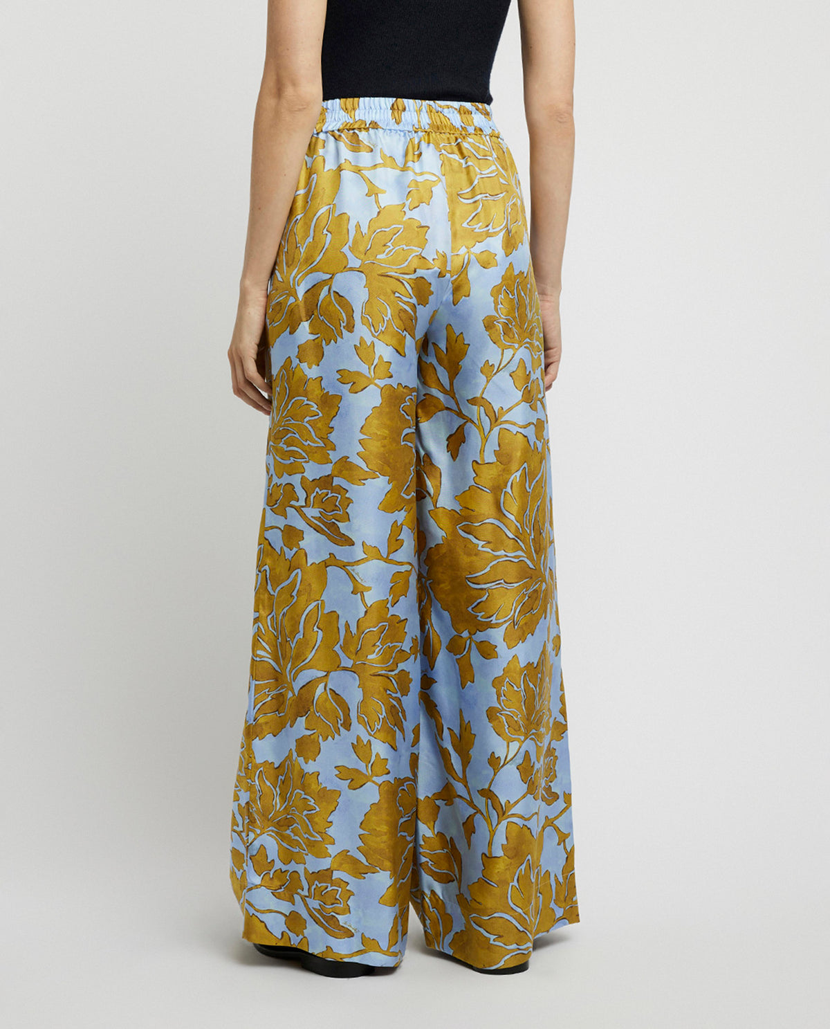 Silk palazzo pants