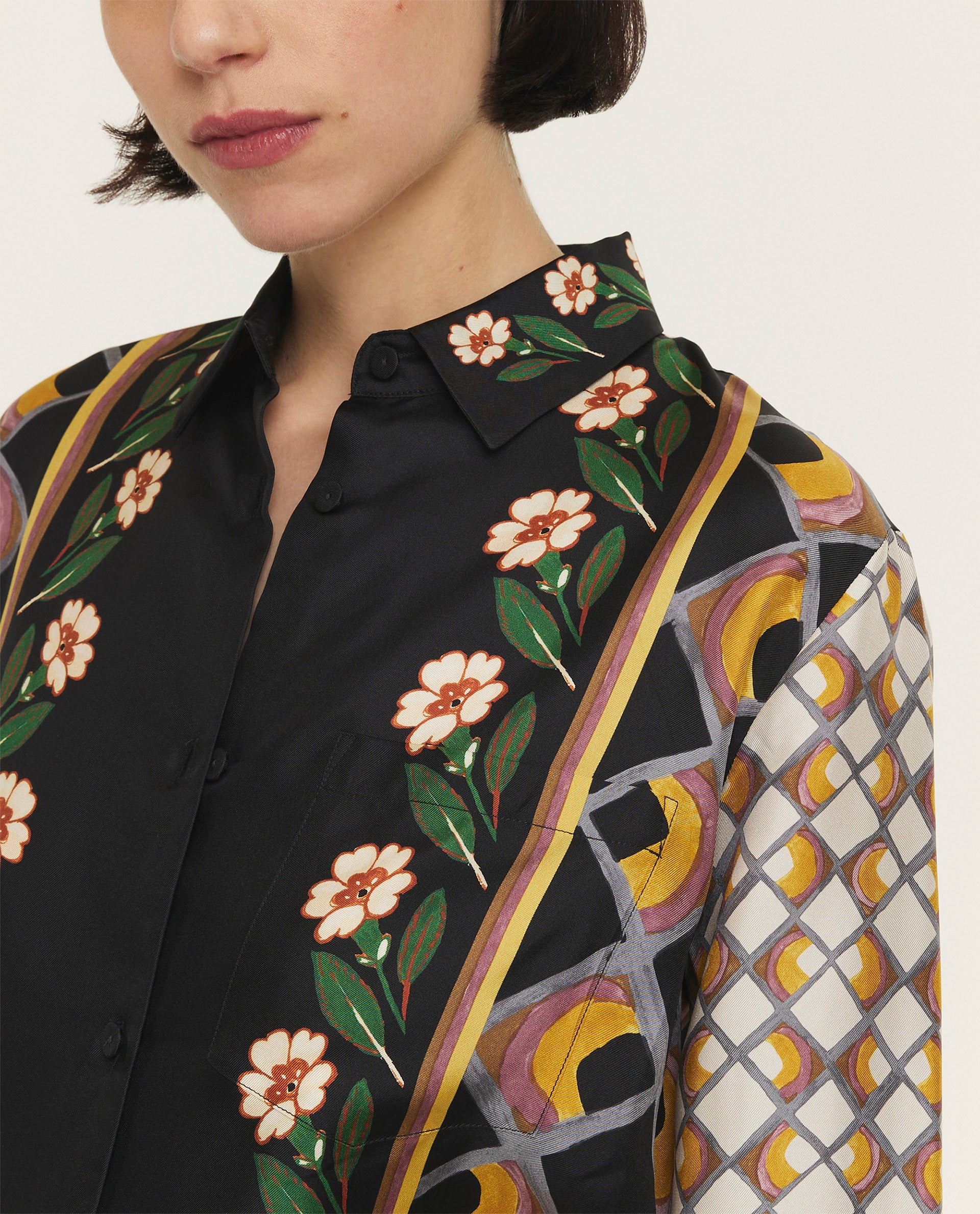 Zijden blouse